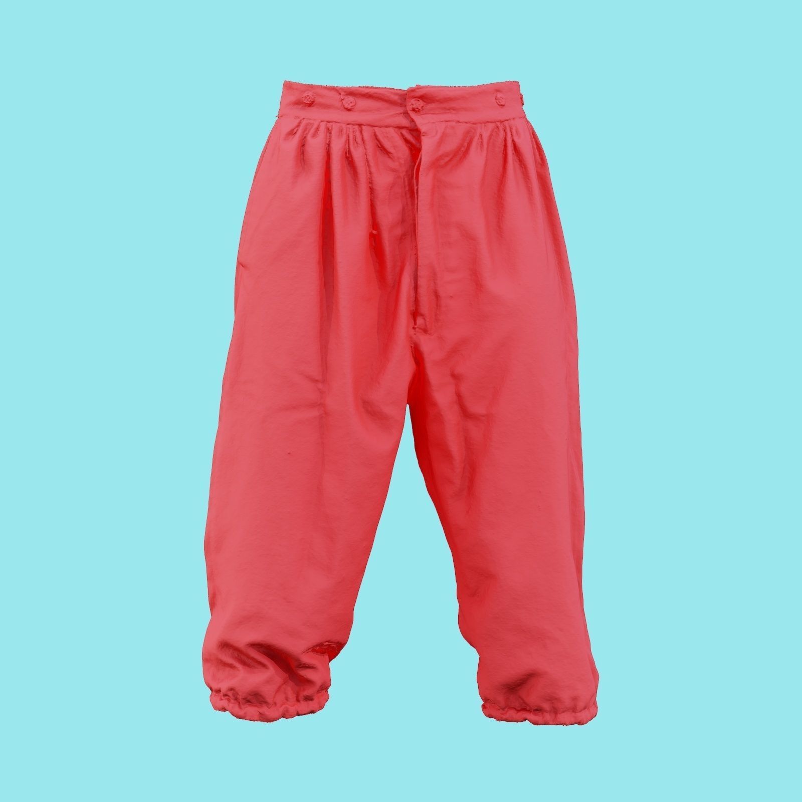 Star Trousers Low-poly 3D model_21