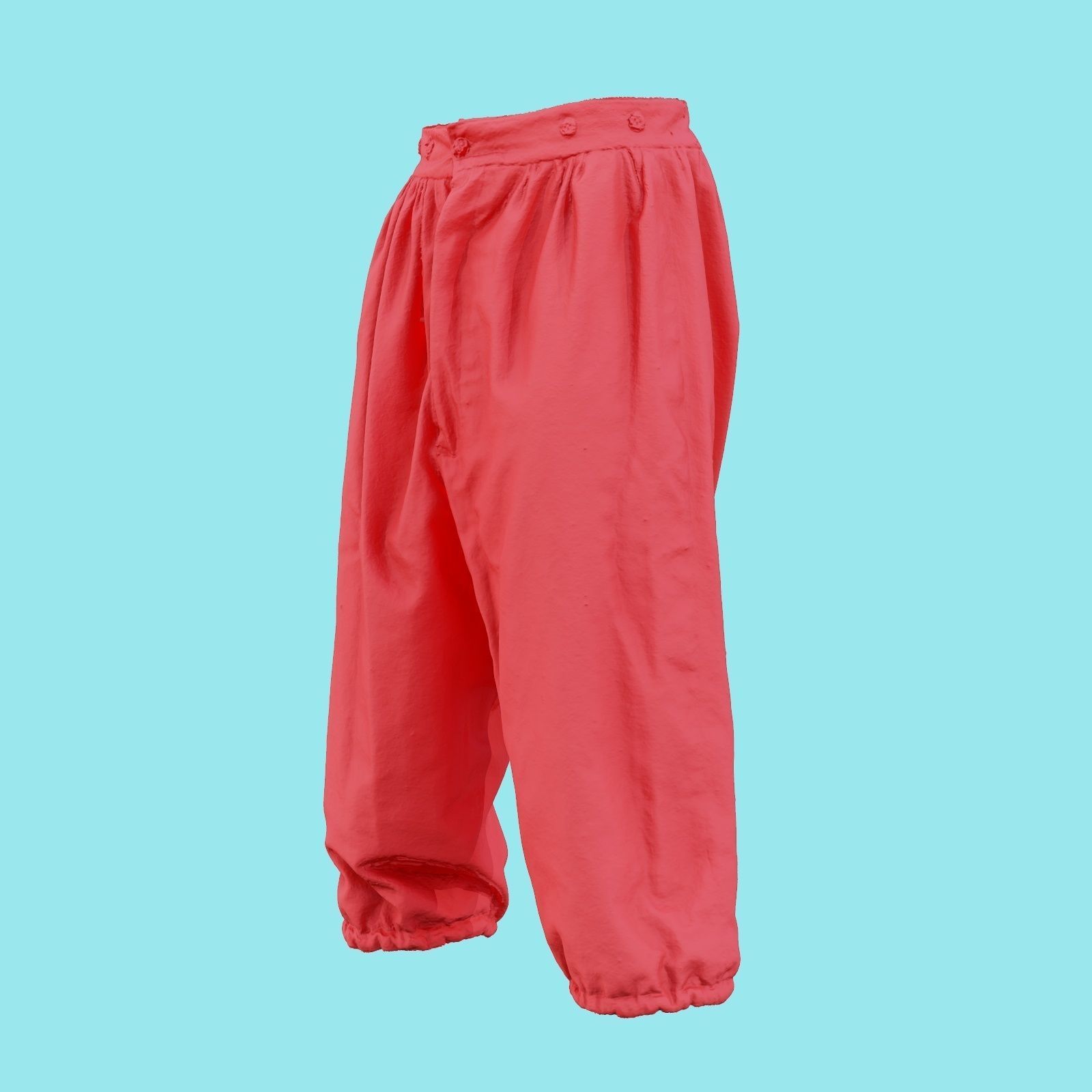 Star Trousers Low-poly 3D model_20