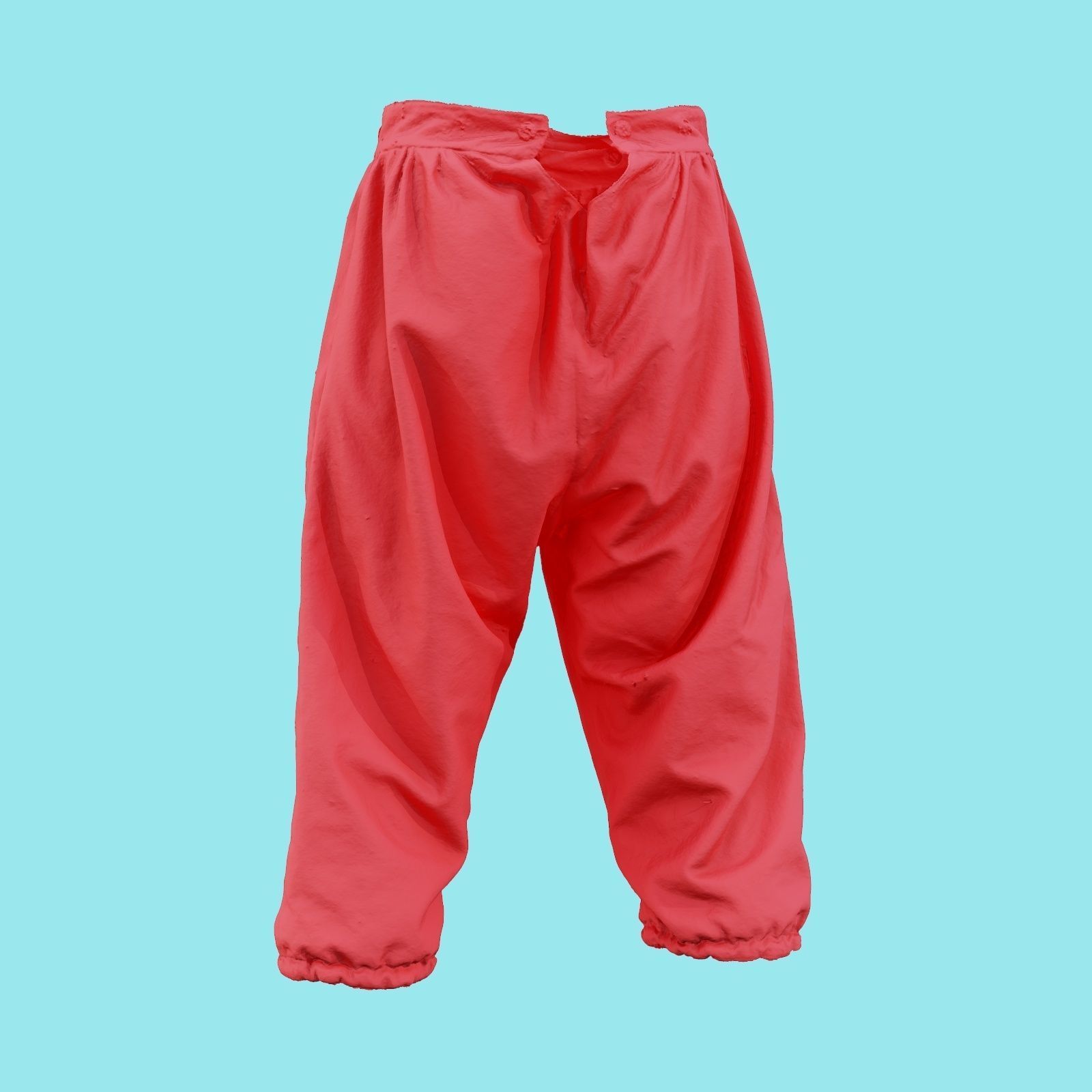 Star Trousers Low-poly 3D model_18