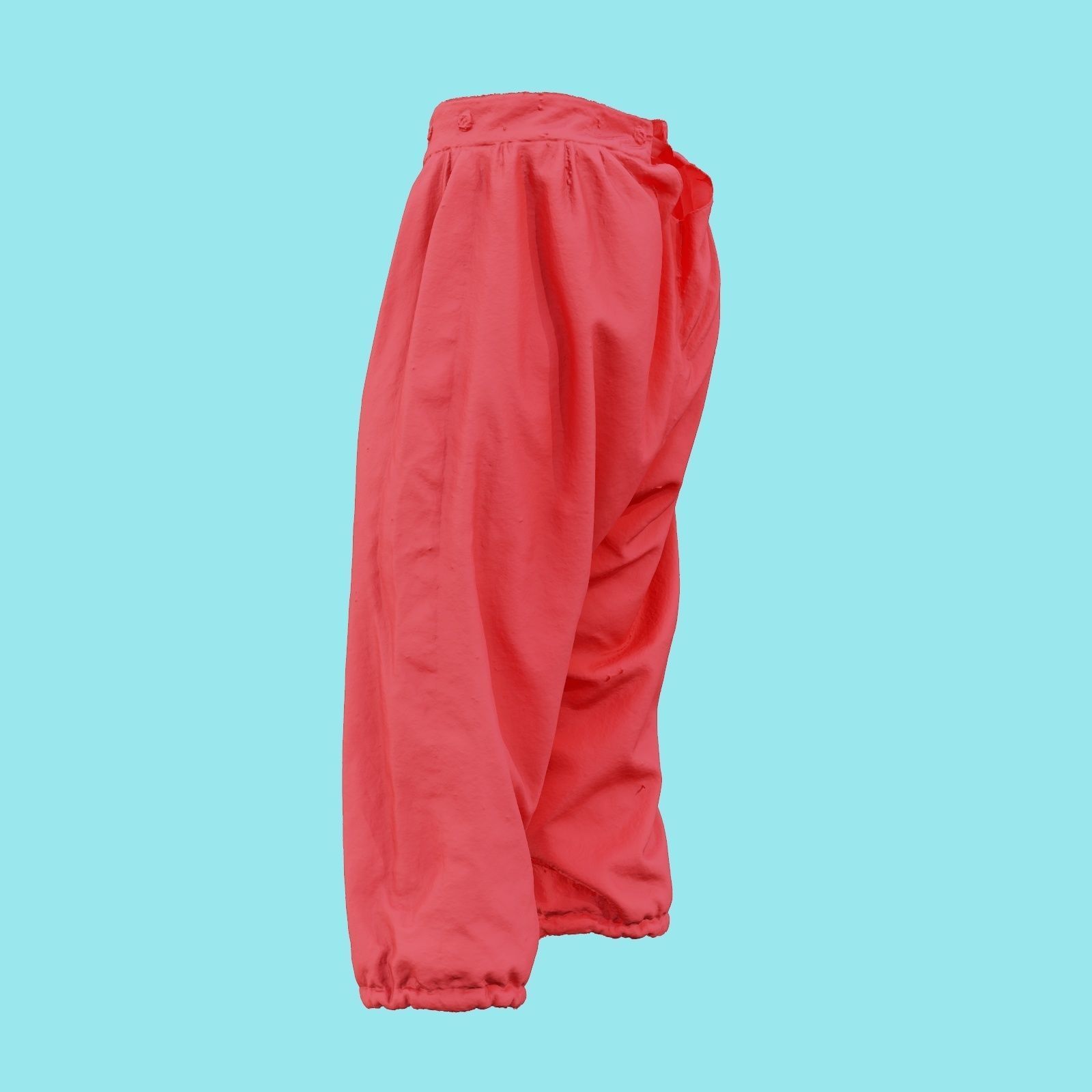 Star Trousers Low-poly 3D model_19