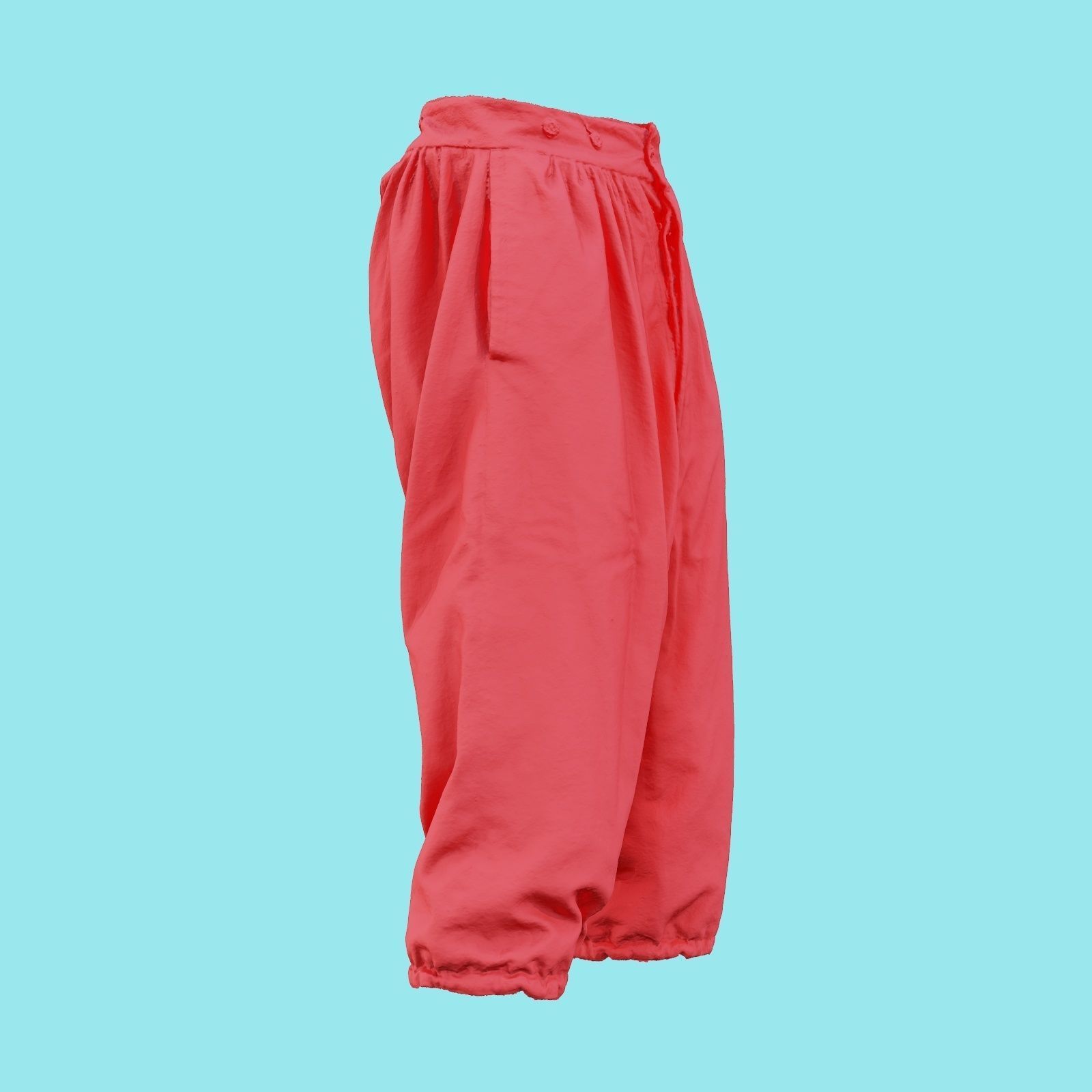 Star Trousers Low-poly 3D model_22