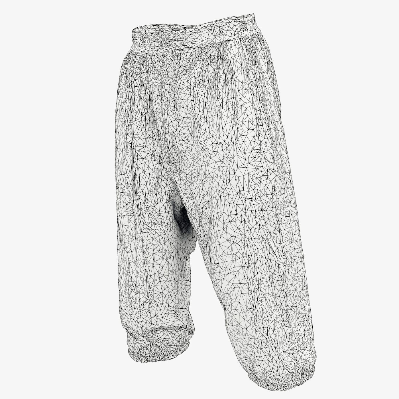 Star Trousers Low-poly 3D model_14