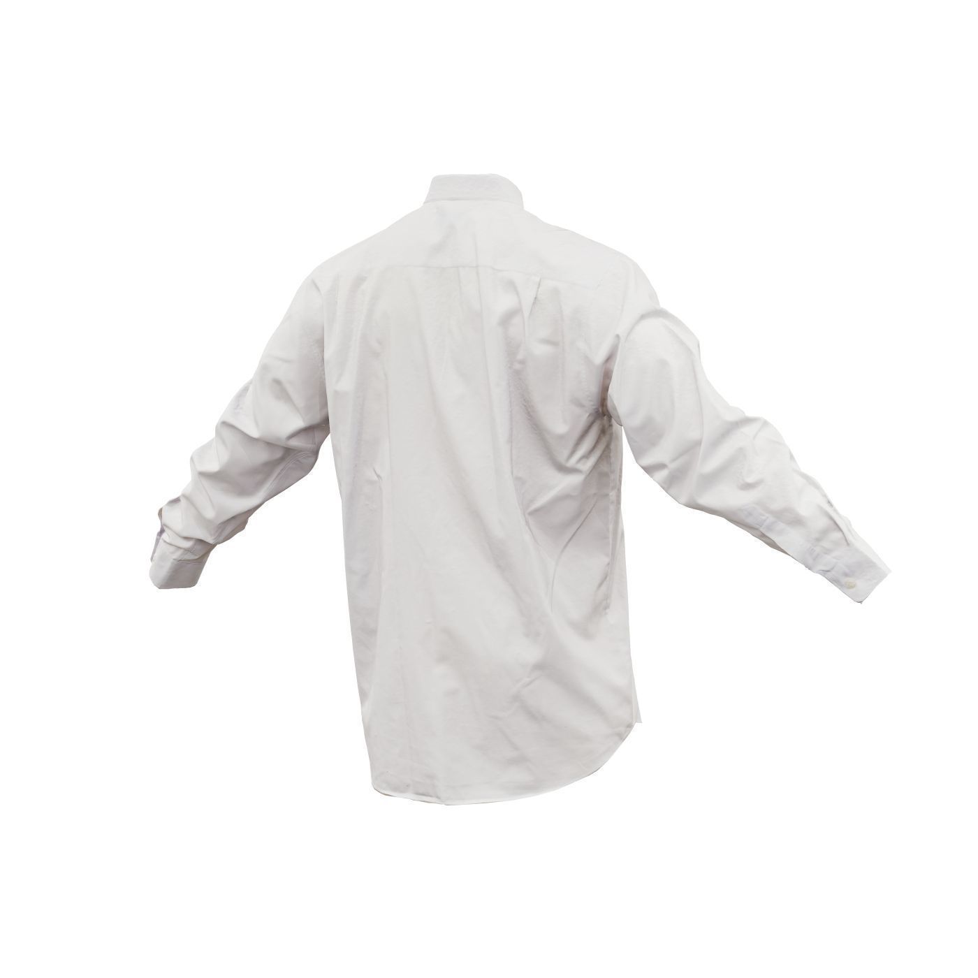 Shirt Plain Buttoned Up Low-poly 3D model_7