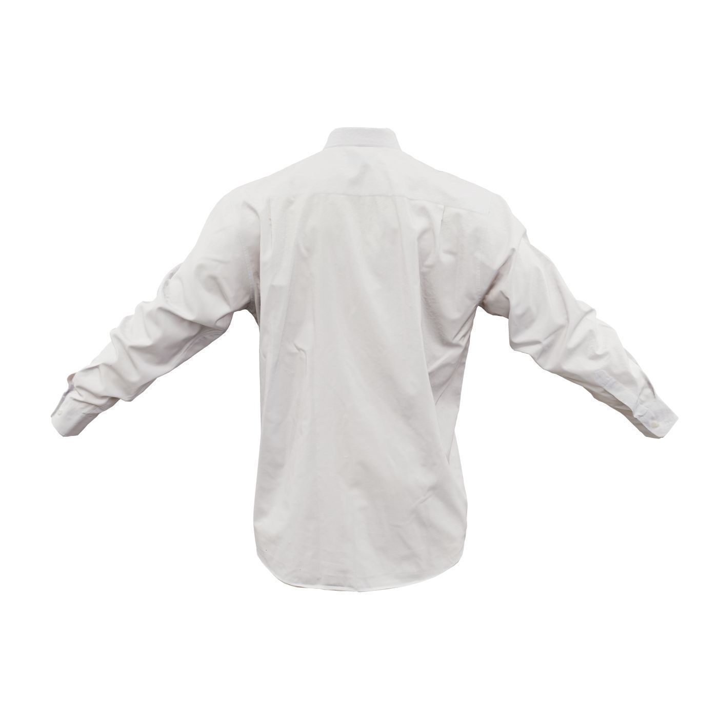 Shirt Plain Buttoned Up Low-poly 3D model_8