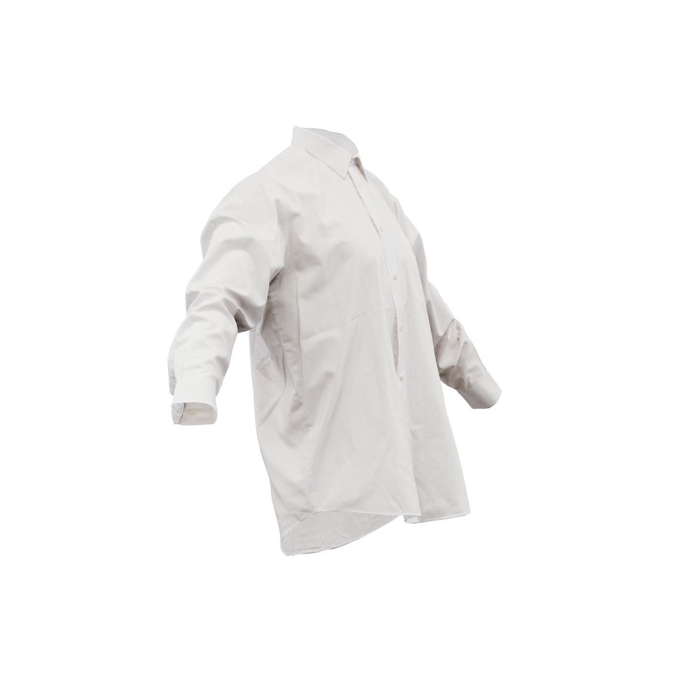 Shirt Plain Buttoned Up Low-poly 3D model_4