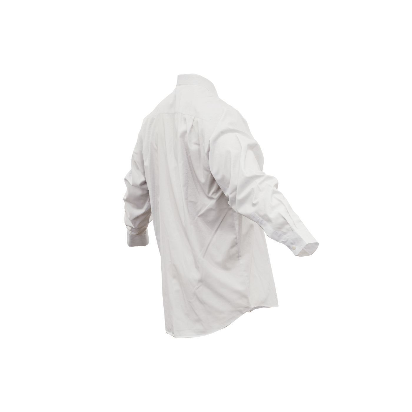 Shirt Plain Buttoned Up Low-poly 3D model_6