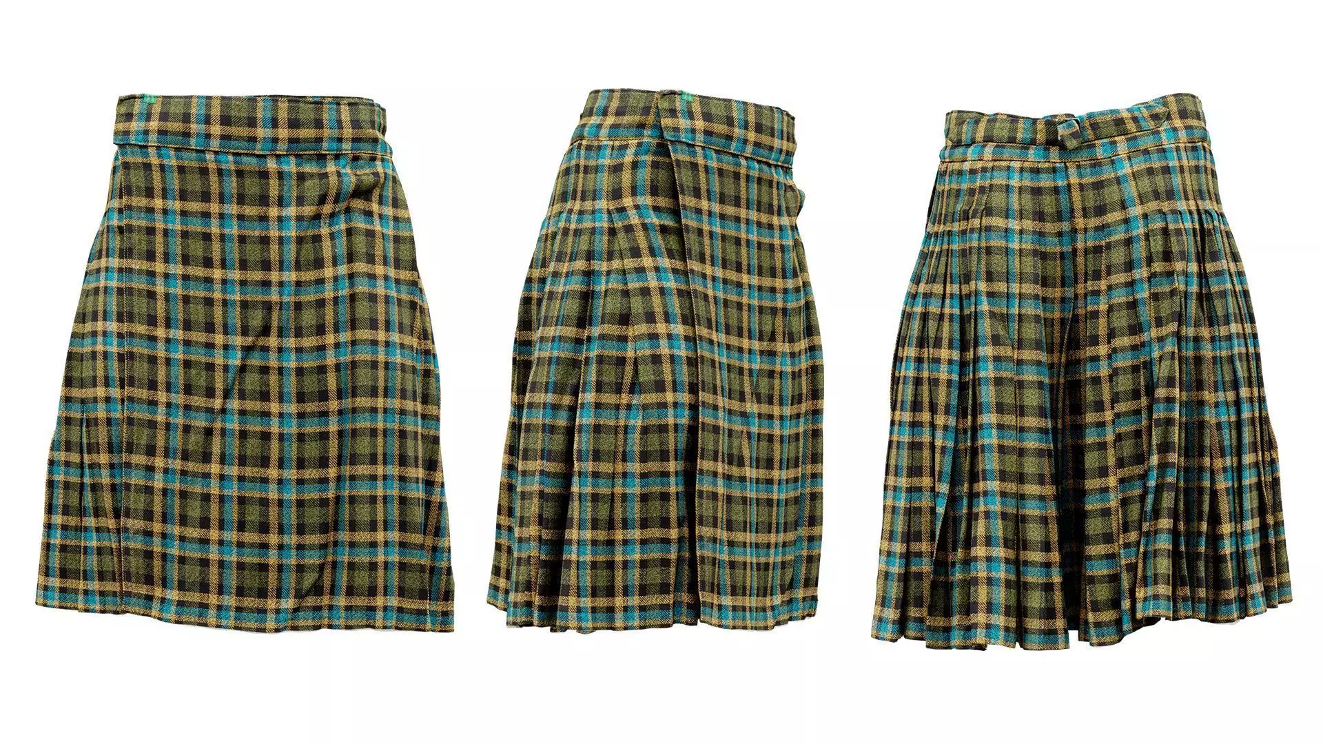 Scottish Kilt C Low-poly 3D model_0