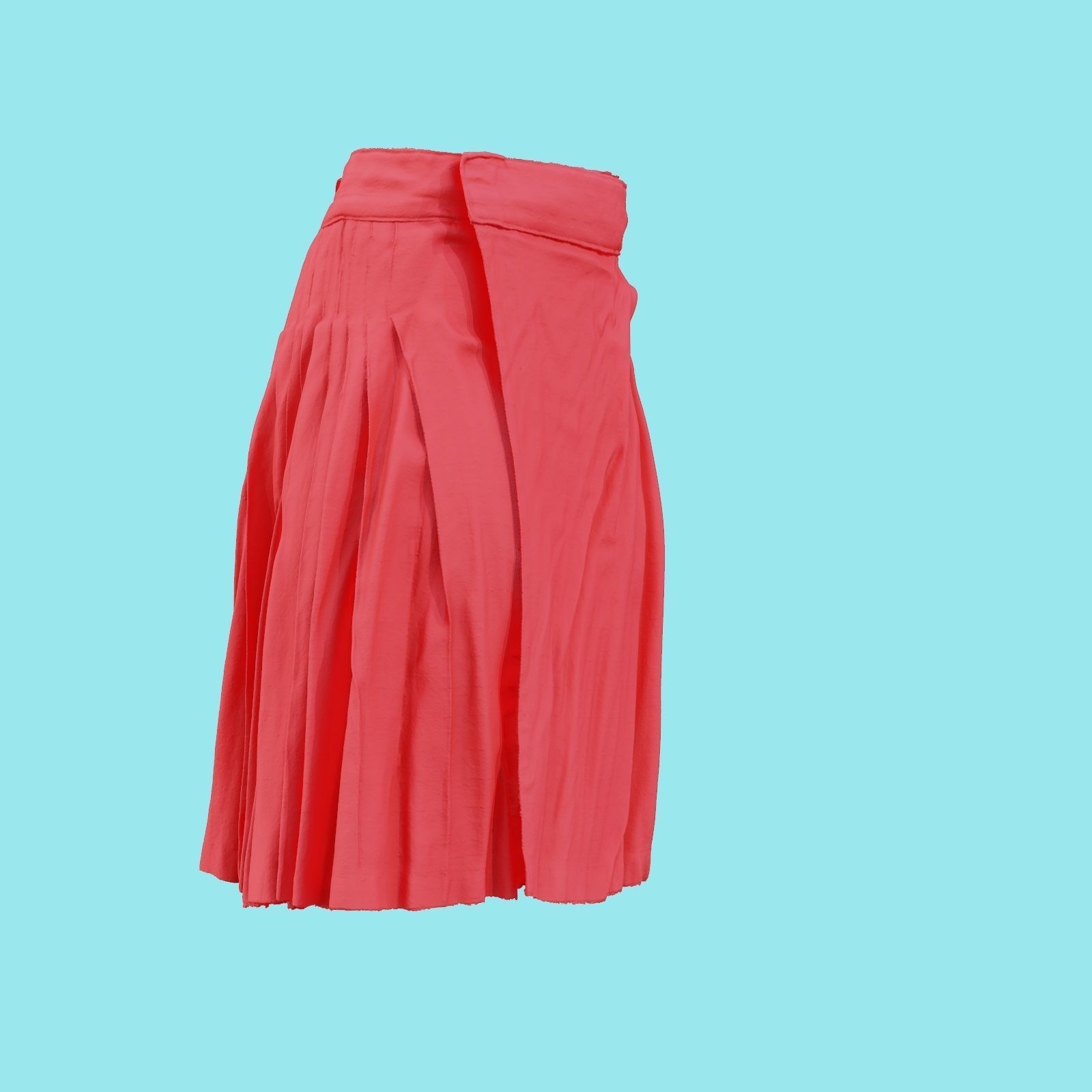 Scottish Kilt C Low-poly 3D model_22