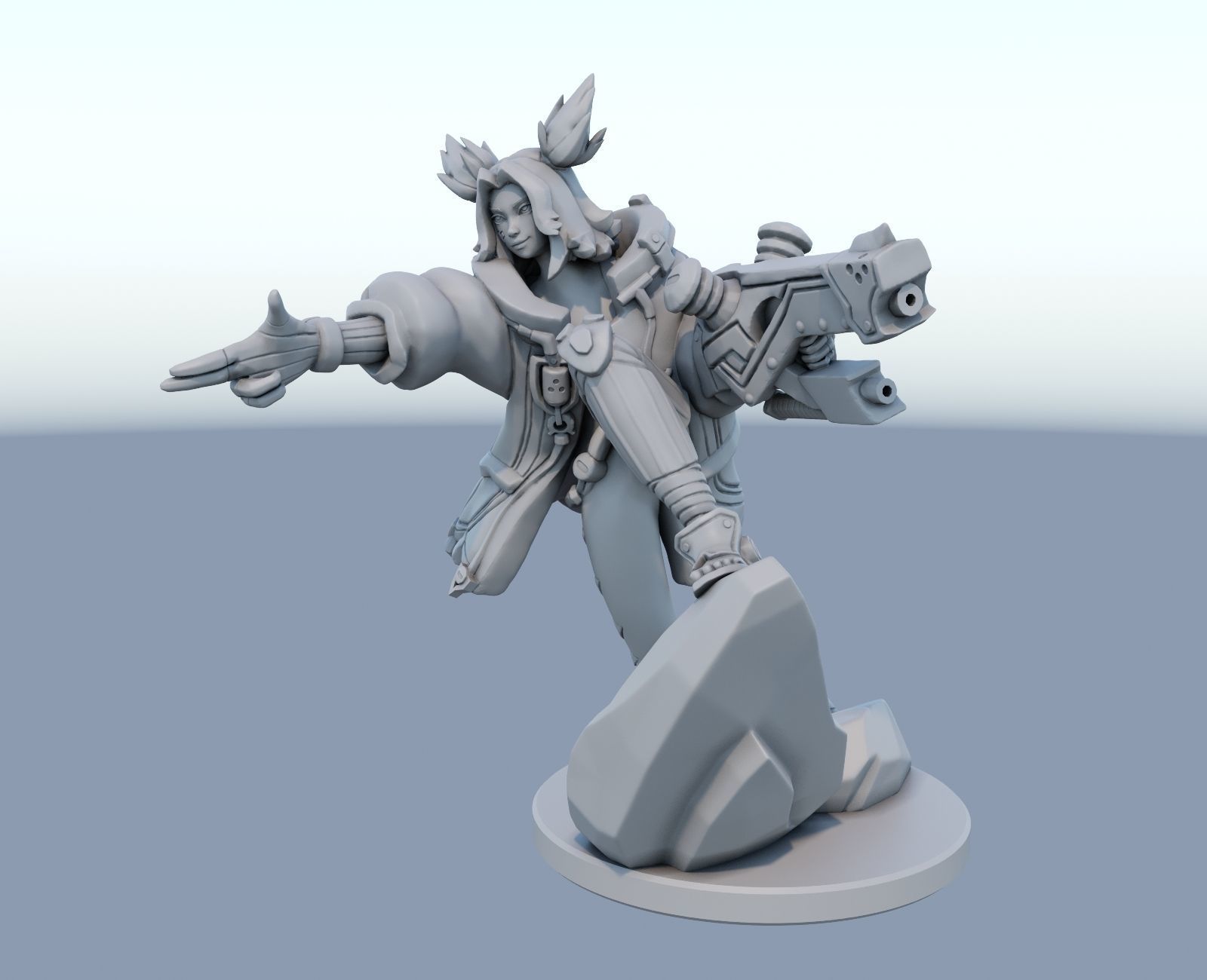 zeri League of Legends 3D print model 3D print model_6