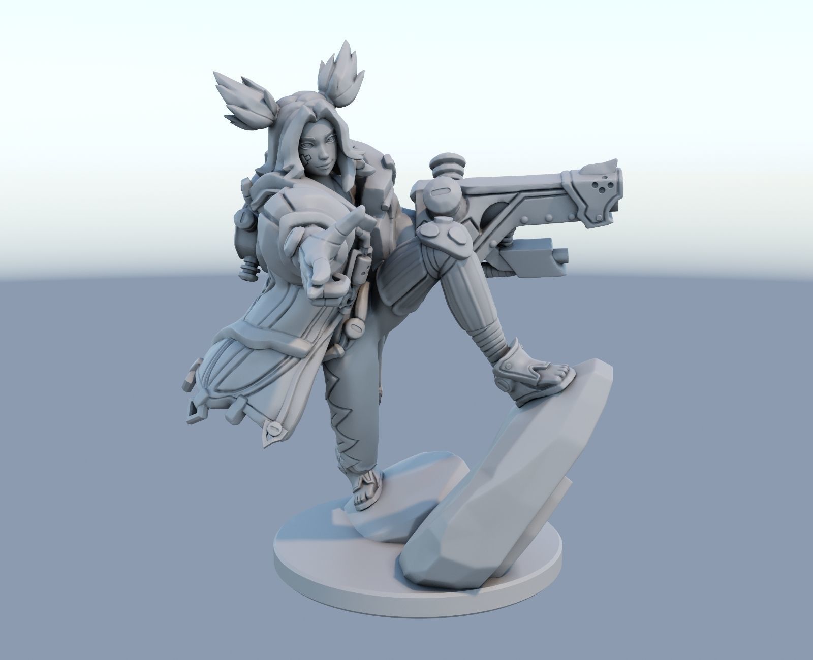 zeri League of Legends 3D print model 3D print model_12