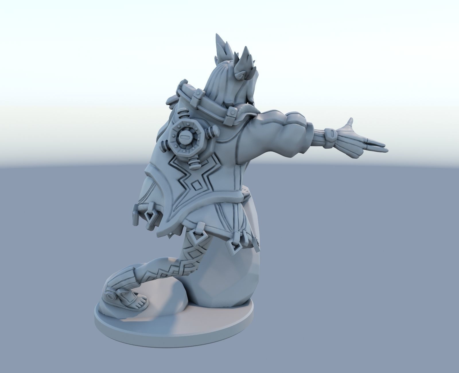 zeri League of Legends 3D print model 3D print model_10