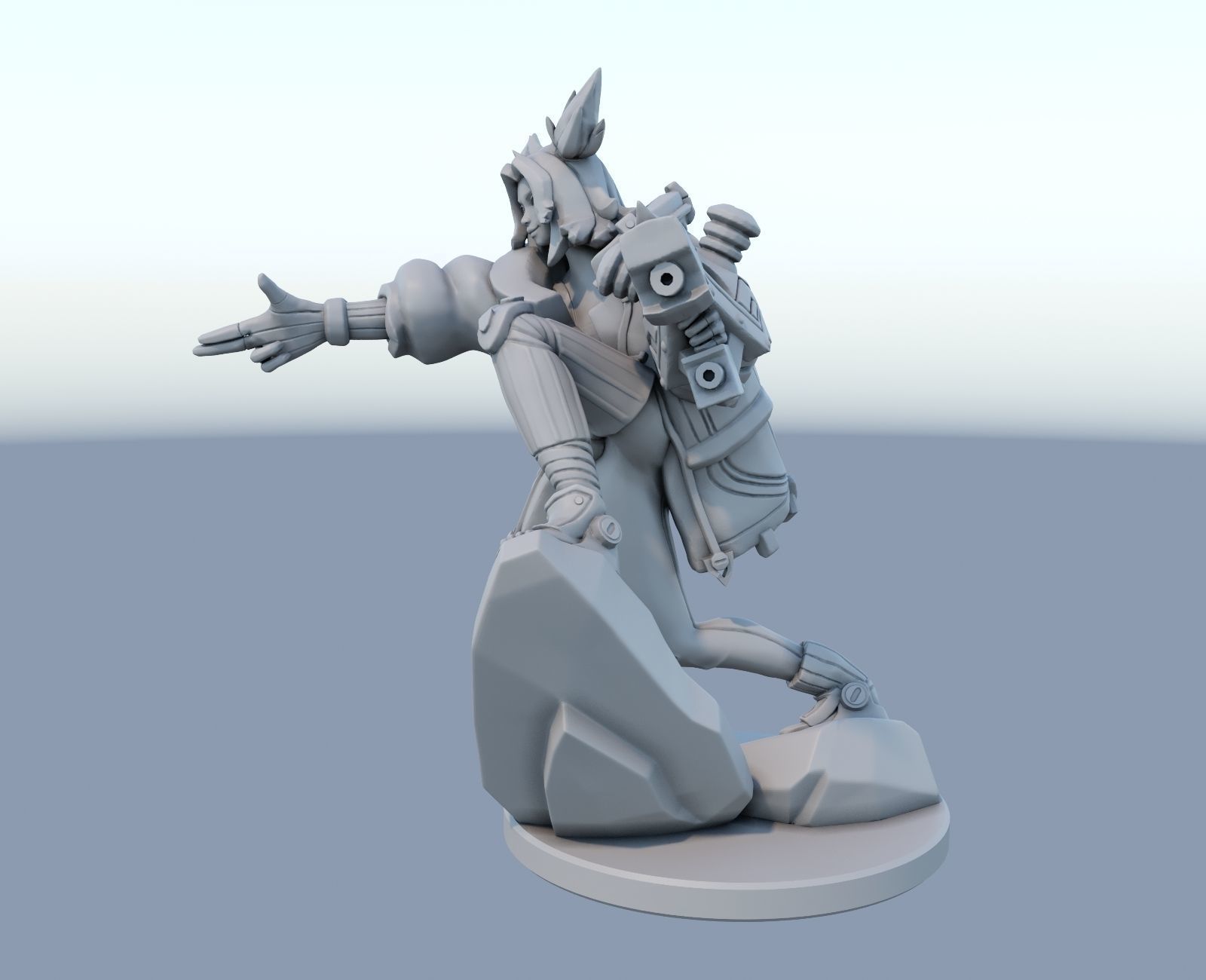 zeri League of Legends 3D print model 3D print model_7