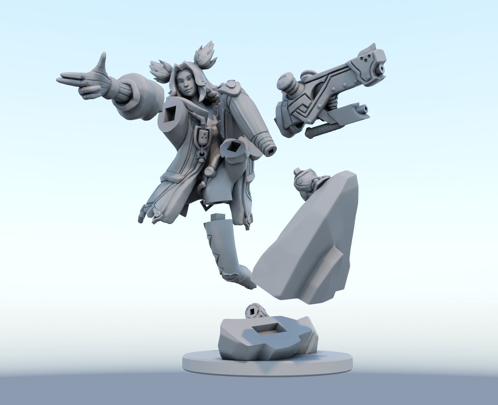 zeri League of Legends 3D print model 3D print model_5