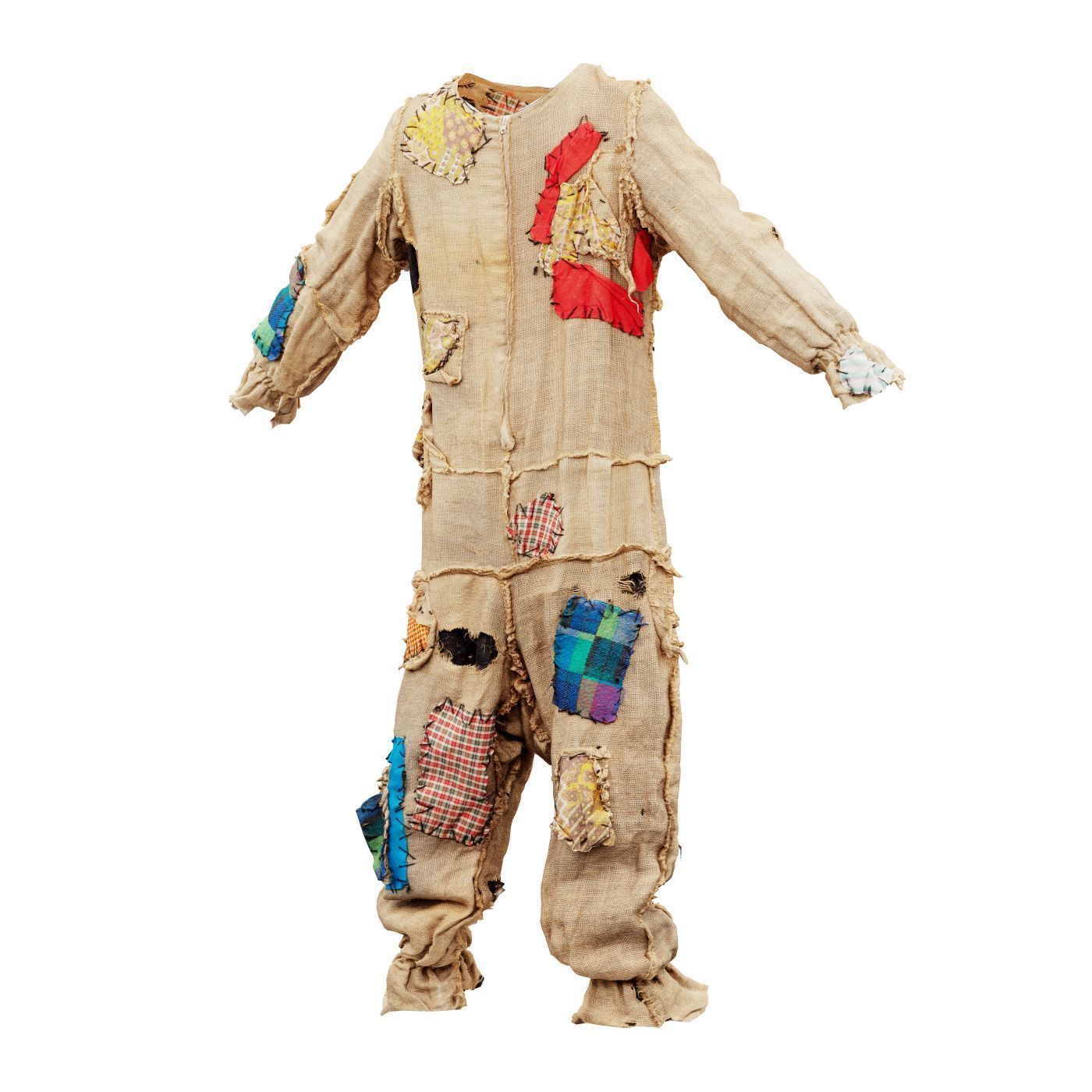 Scarecrow Suit Low-poly 3D model_7