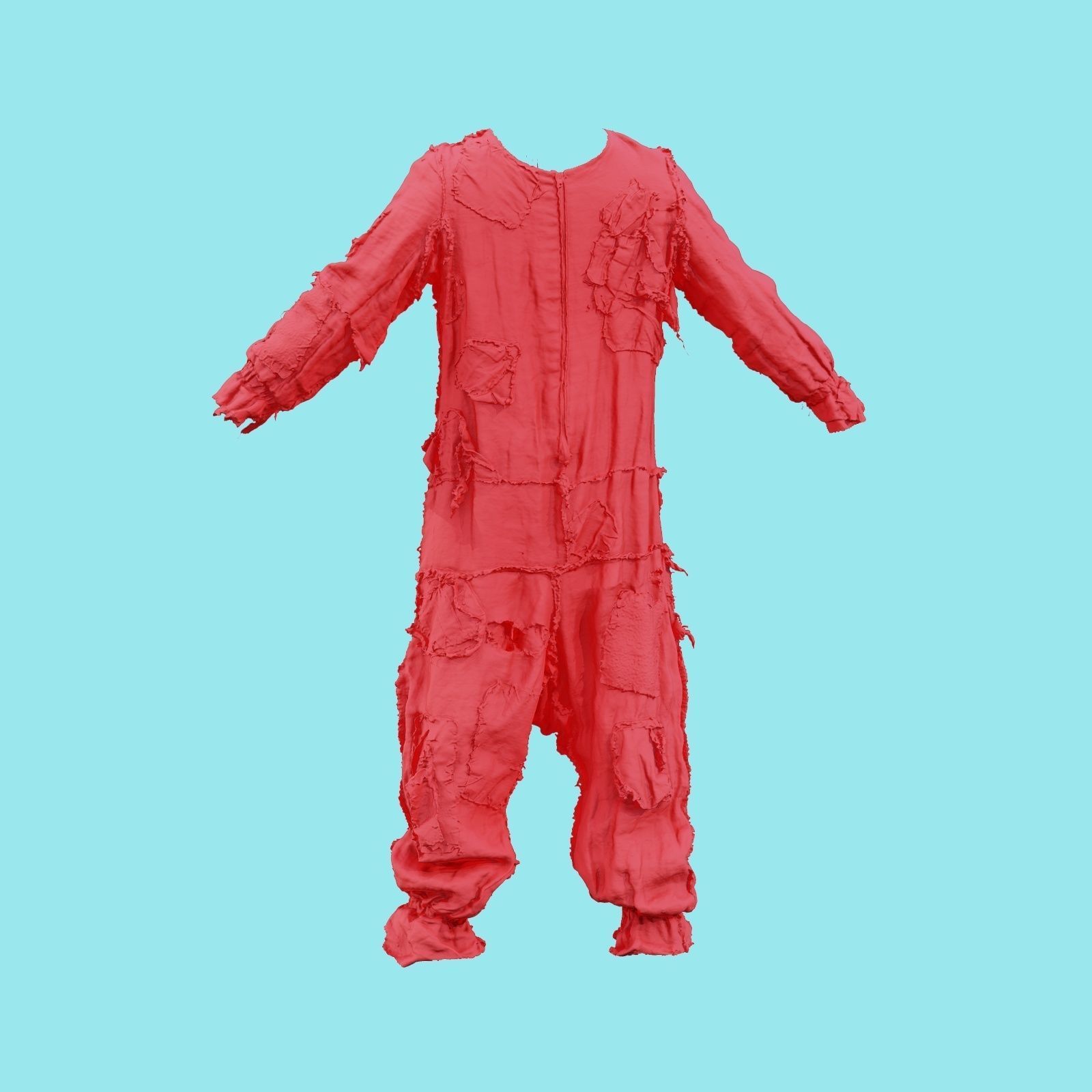 Scarecrow Suit Low-poly 3D model_18