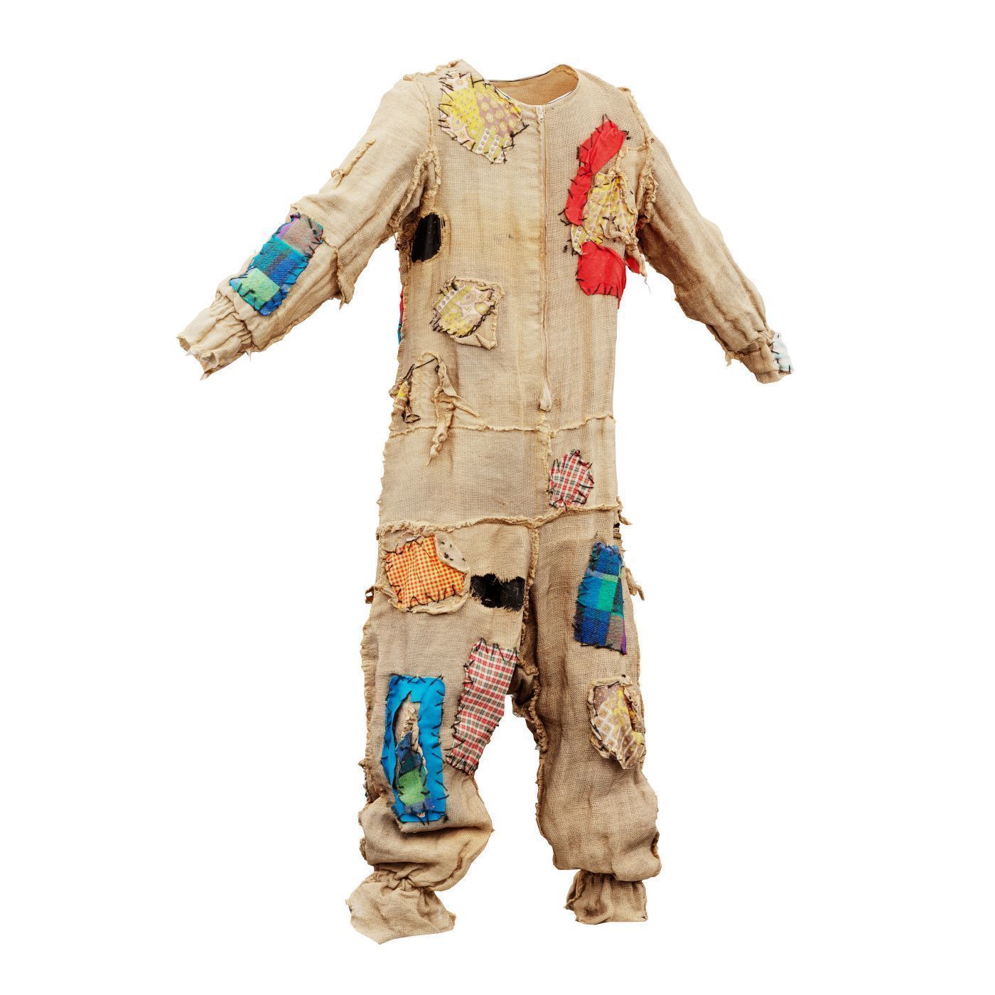 Scarecrow Suit Low-poly 3D model_9