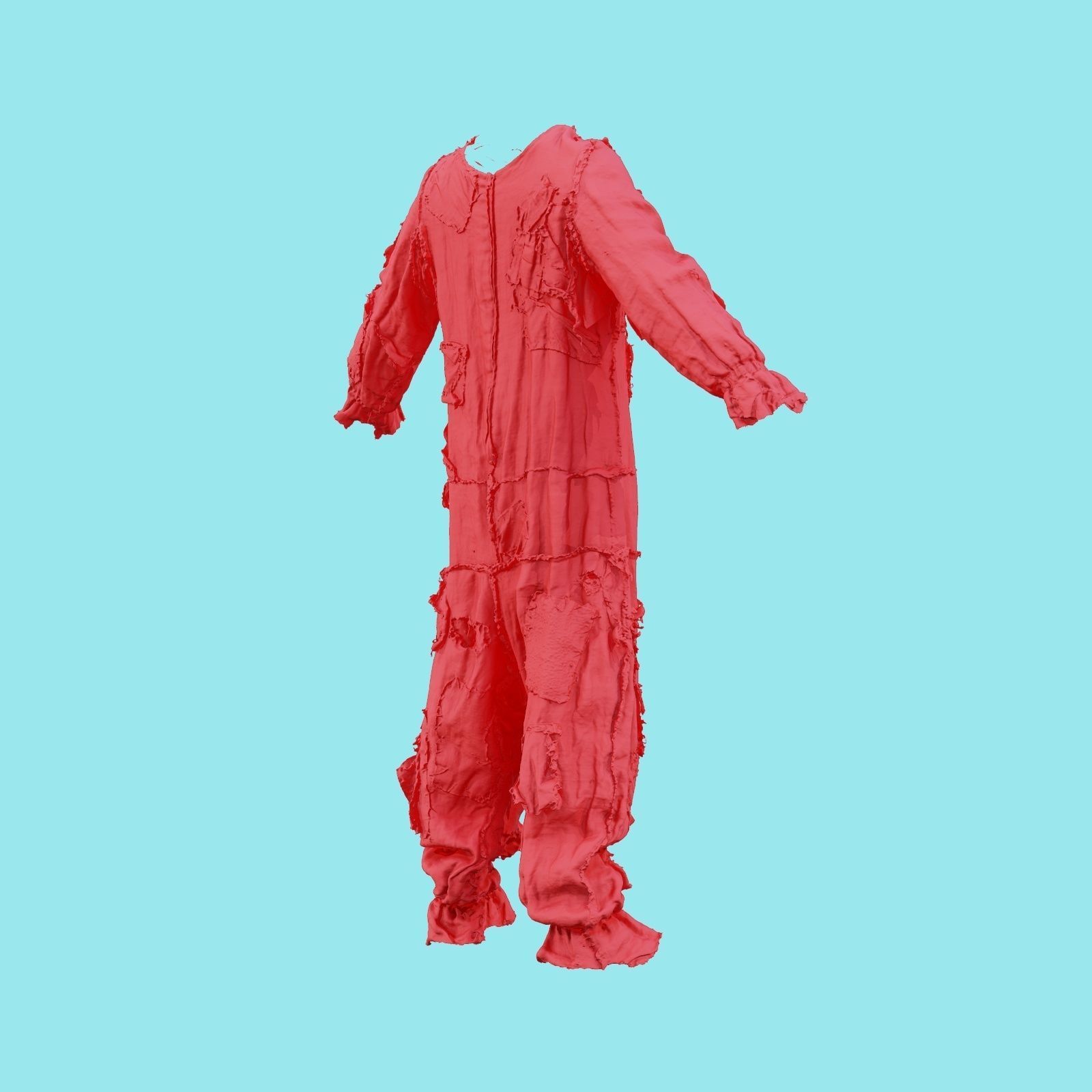 Scarecrow Suit Low-poly 3D model_23