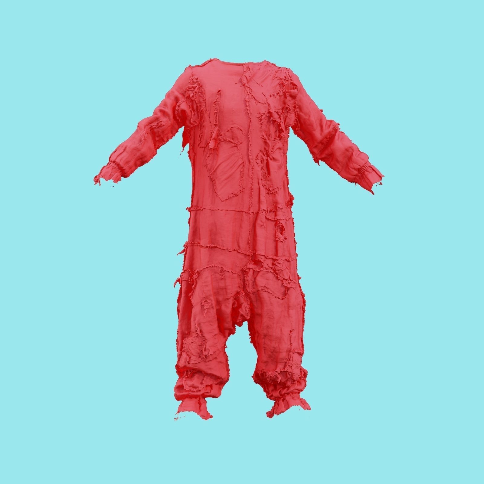 Scarecrow Suit Low-poly 3D model_21
