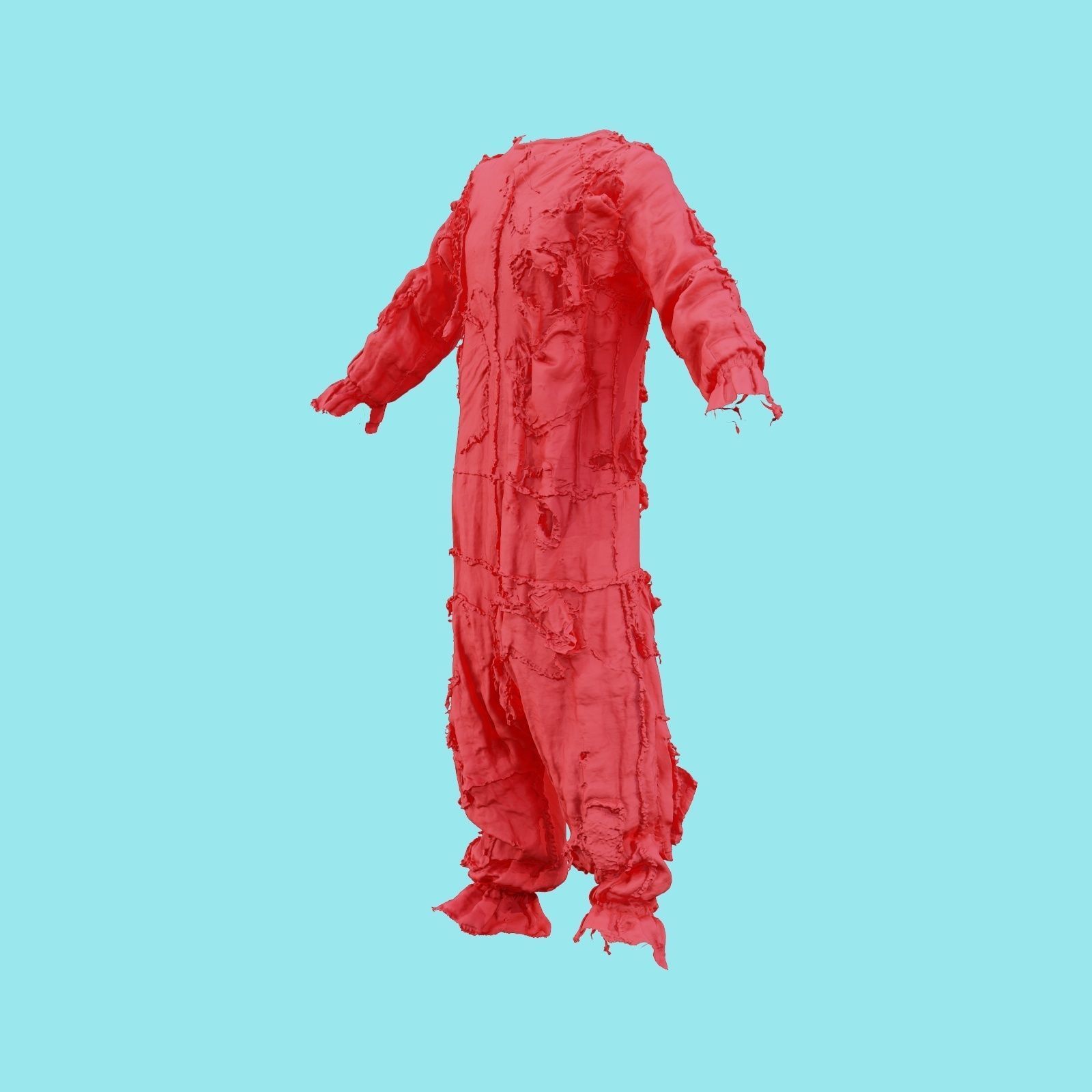 Scarecrow Suit Low-poly 3D model_20