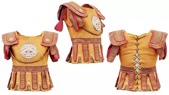 Roman Attire Low-poly 3D model