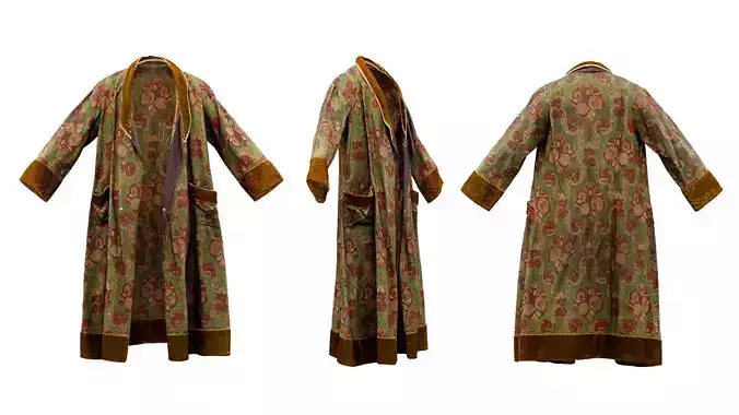 Robe B Open Low-poly 3D model