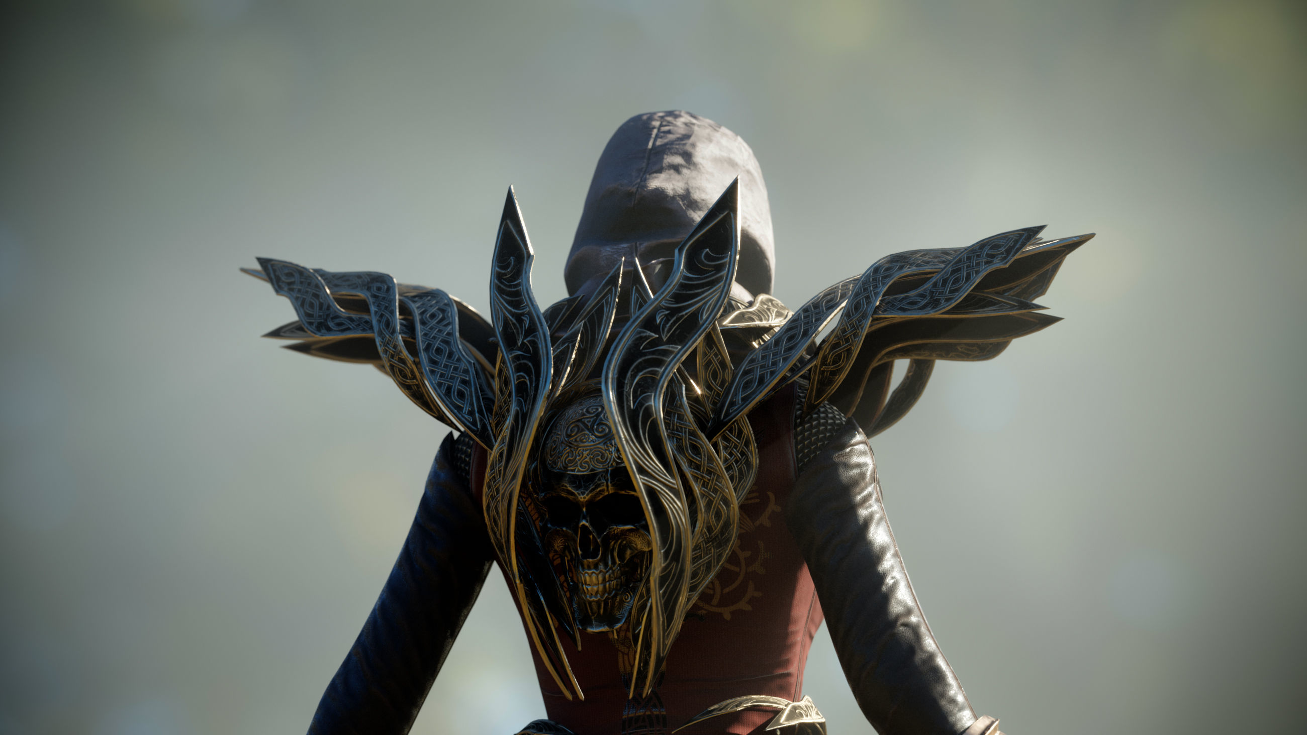 Paladin Girl Low-poly 3D model_14