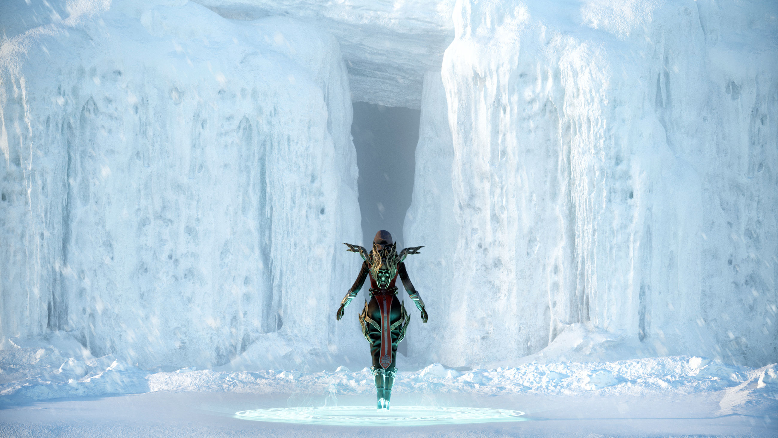 Paladin Girl Low-poly 3D model_13