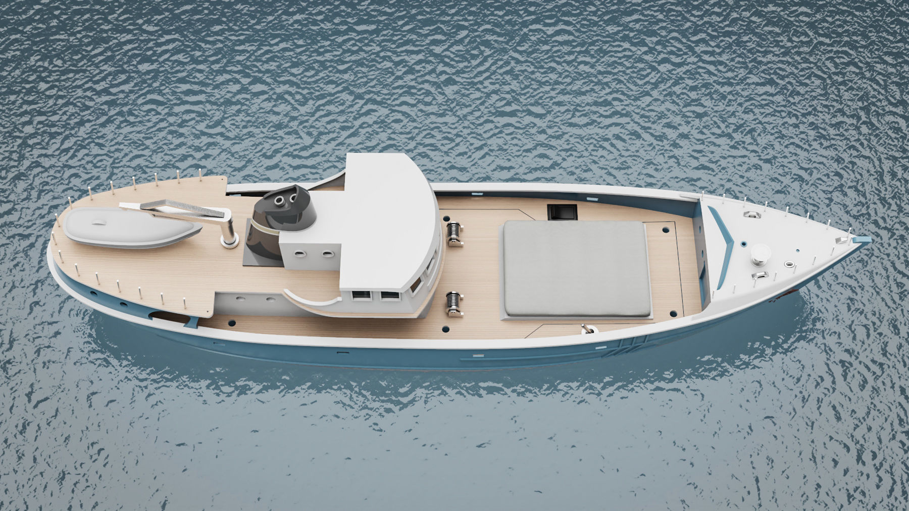 RC fishing boat 3D print model_20