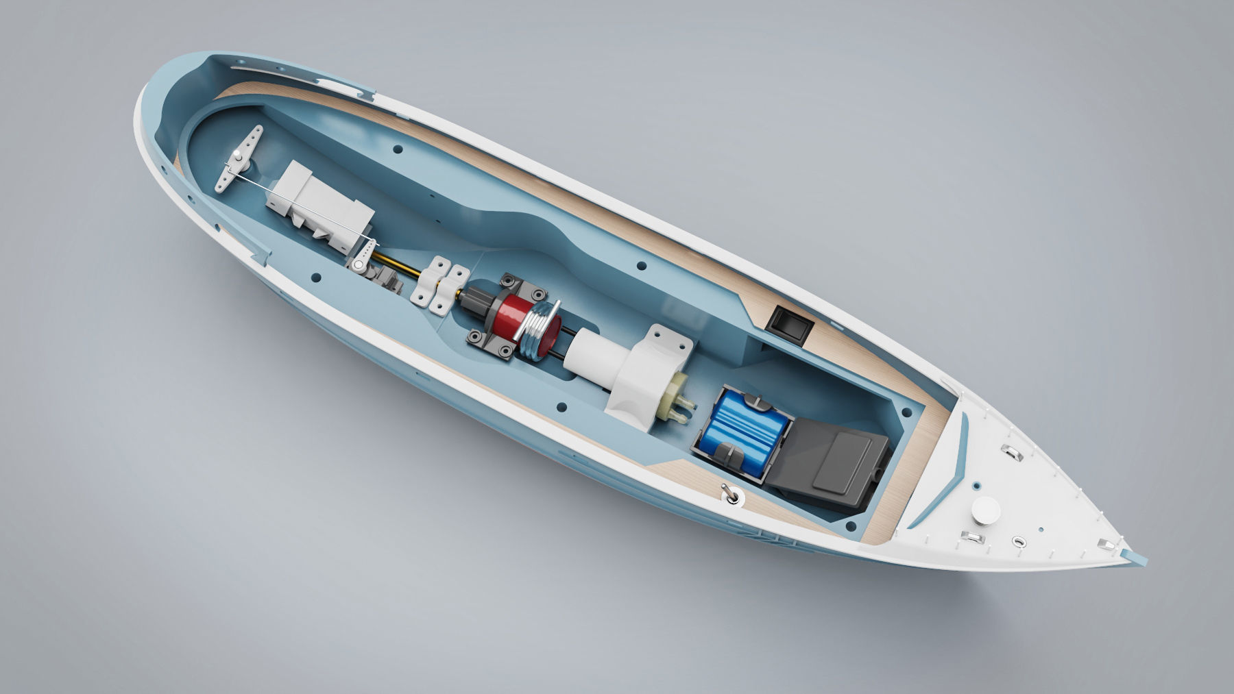 RC fishing boat 3D print model_21