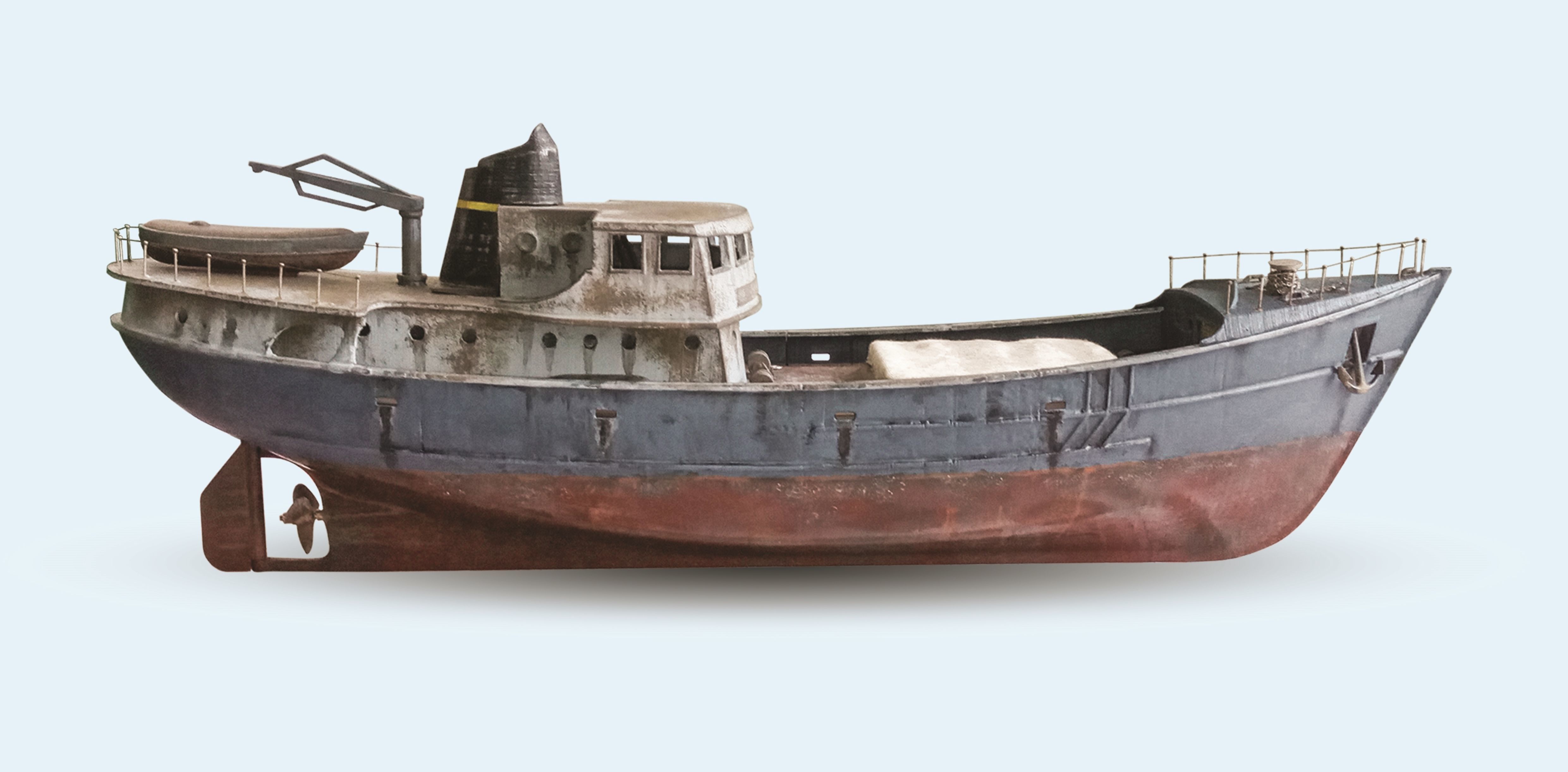 RC fishing boat 3D print model_1