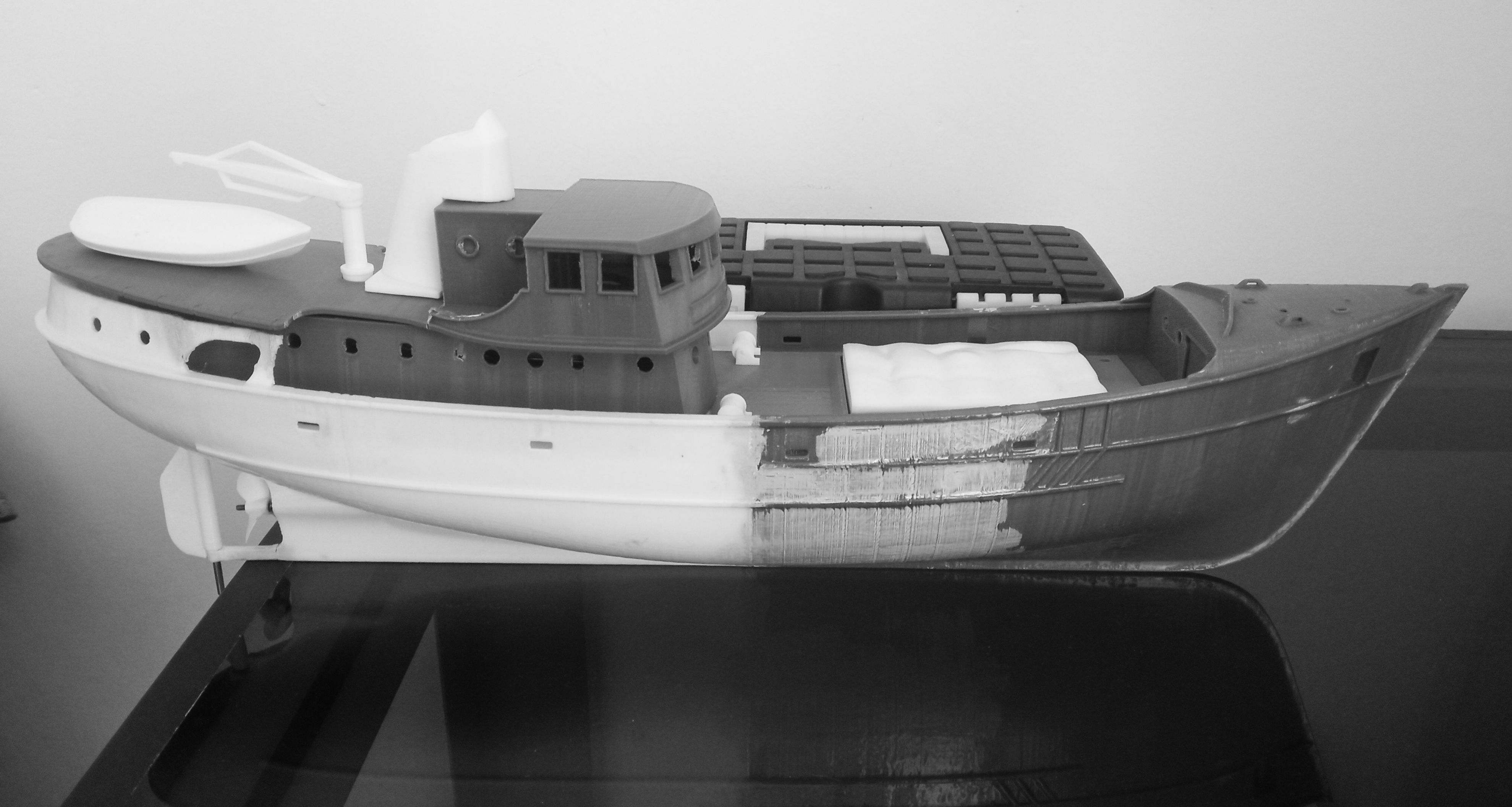 RC fishing boat 3D print model_12