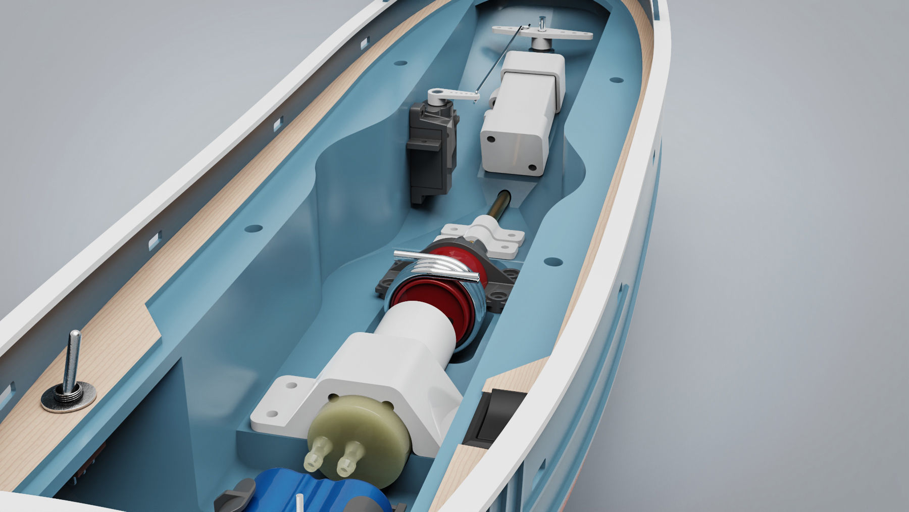 RC fishing boat 3D print model_23