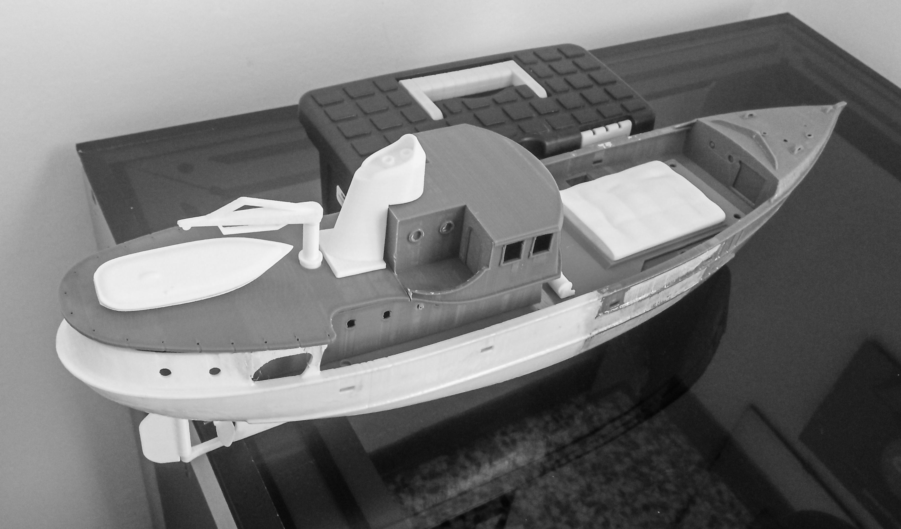 RC fishing boat 3D print model_13
