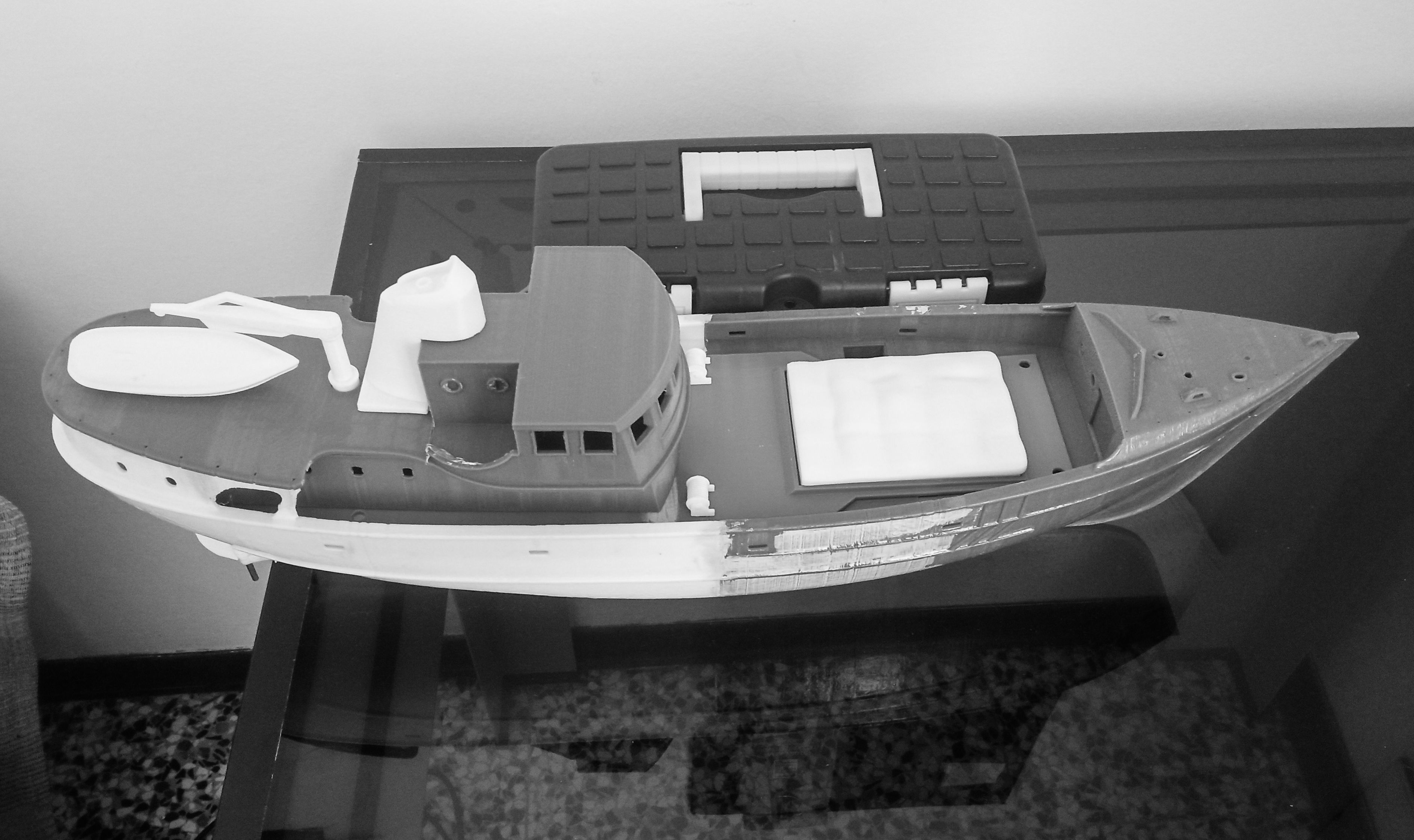 RC fishing boat 3D print model_14