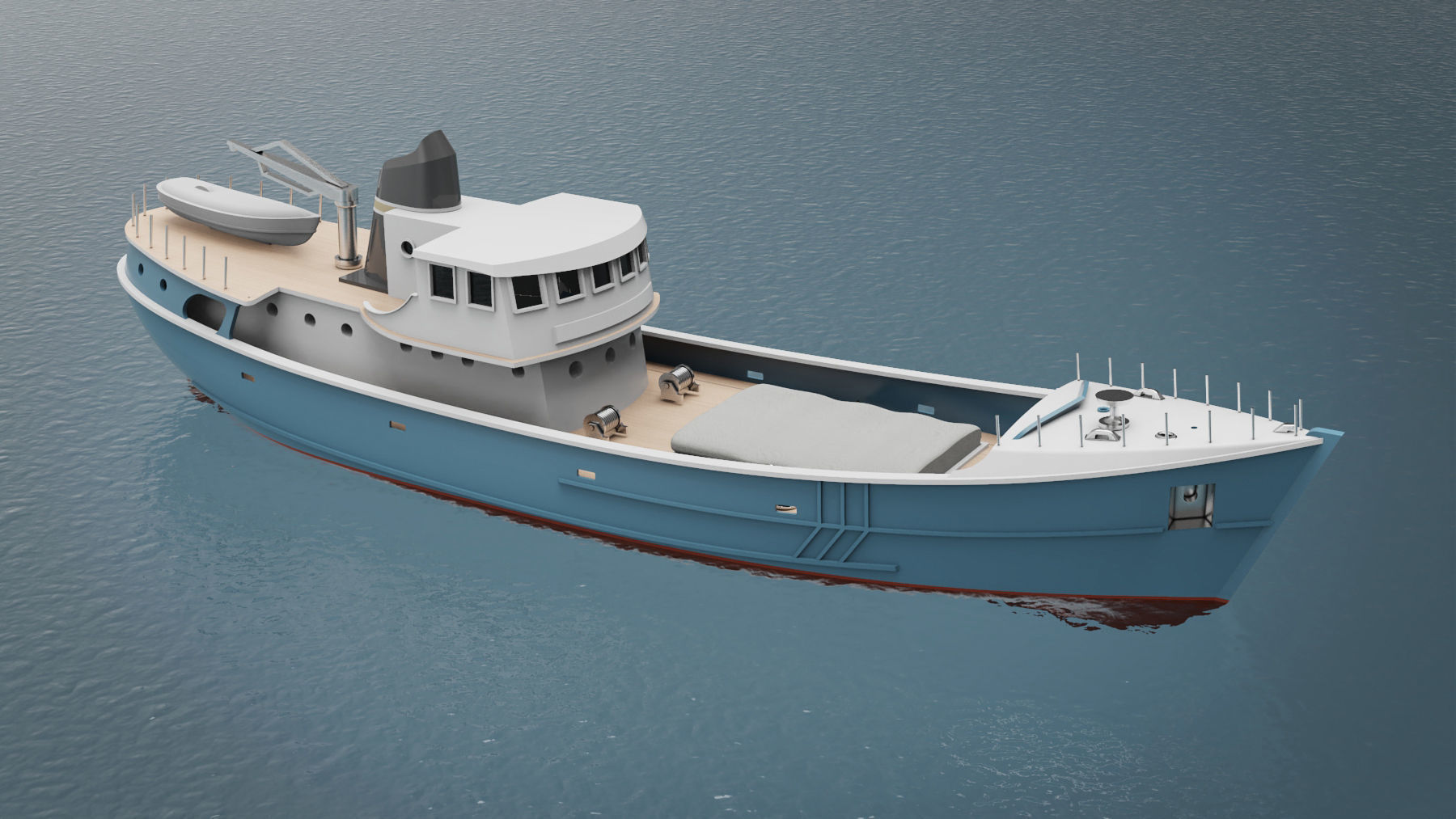 RC fishing boat 3D print model_18