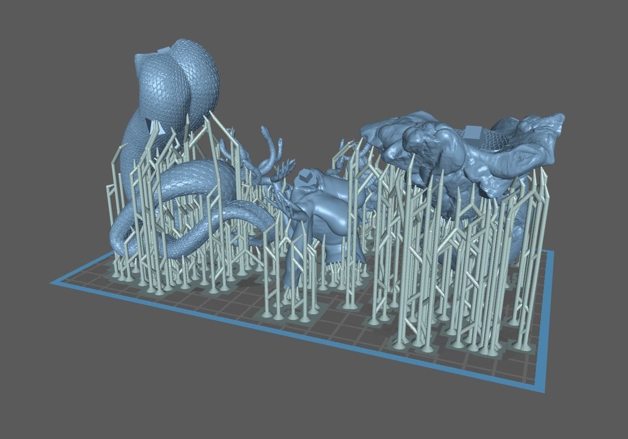Medusa PinUp - 1to10 STL 3D printing file 3D print model_22