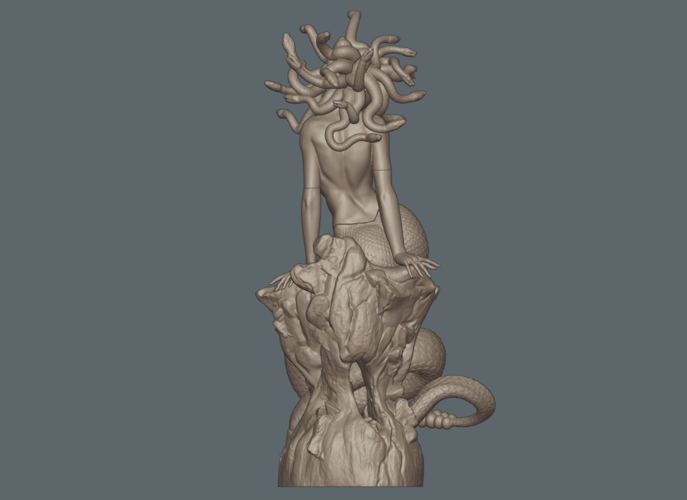 Medusa PinUp - 1to10 STL 3D printing file 3D print model_11