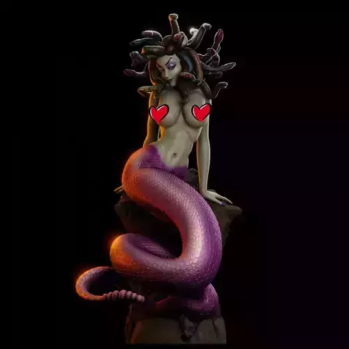 Medusa PinUp - 1to10 STL 3D printing file 3D print model