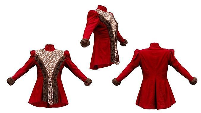Queen Jacket Low-poly 3D model