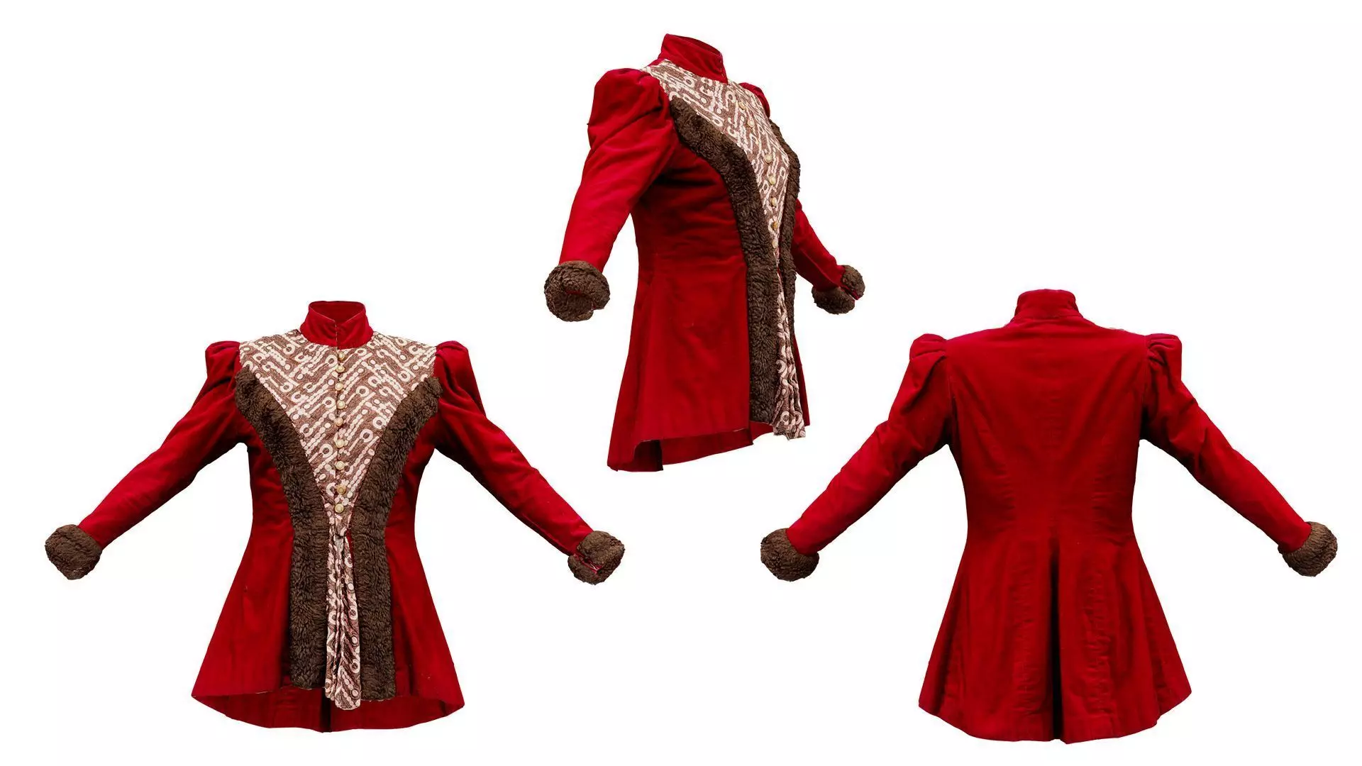 Queen Jacket Low-poly 3D model_0