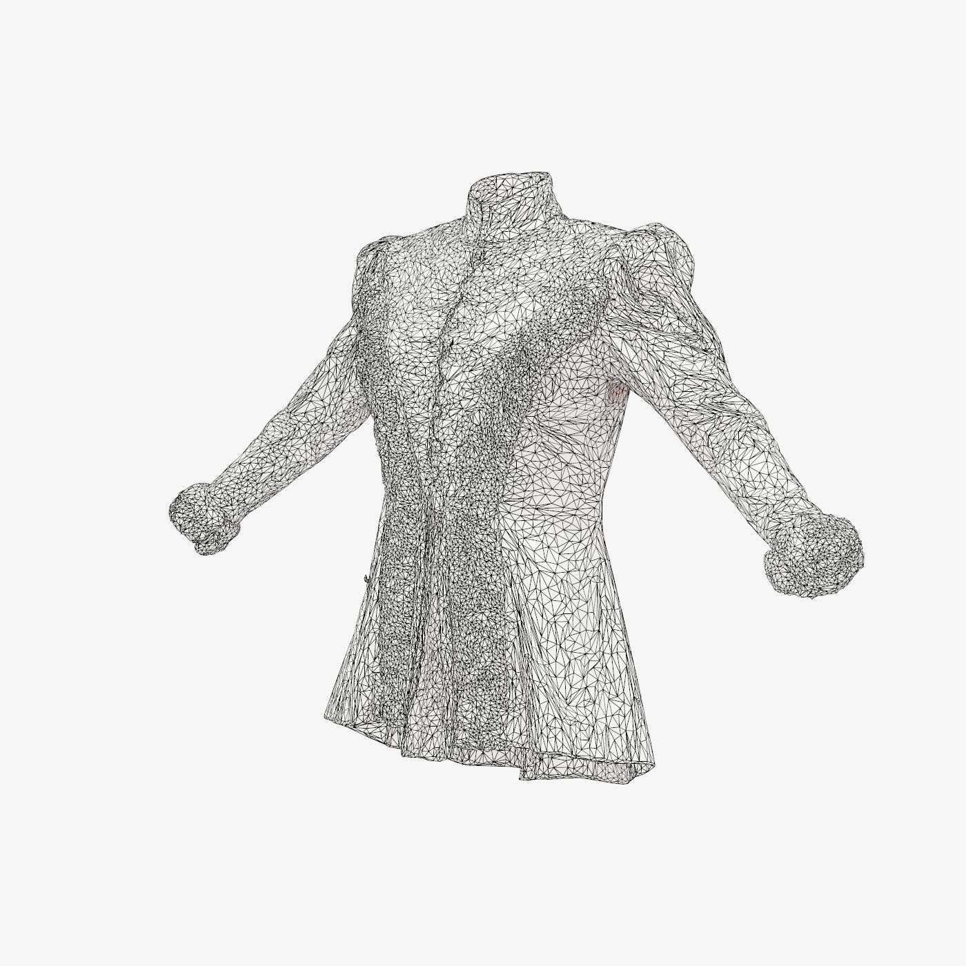 Queen Jacket Low-poly 3D model_14