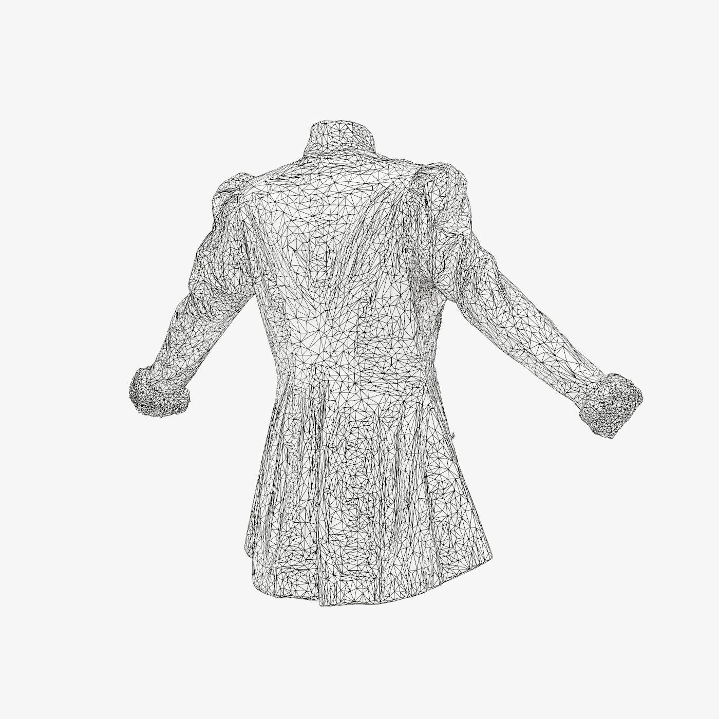 Queen Jacket Low-poly 3D model_15