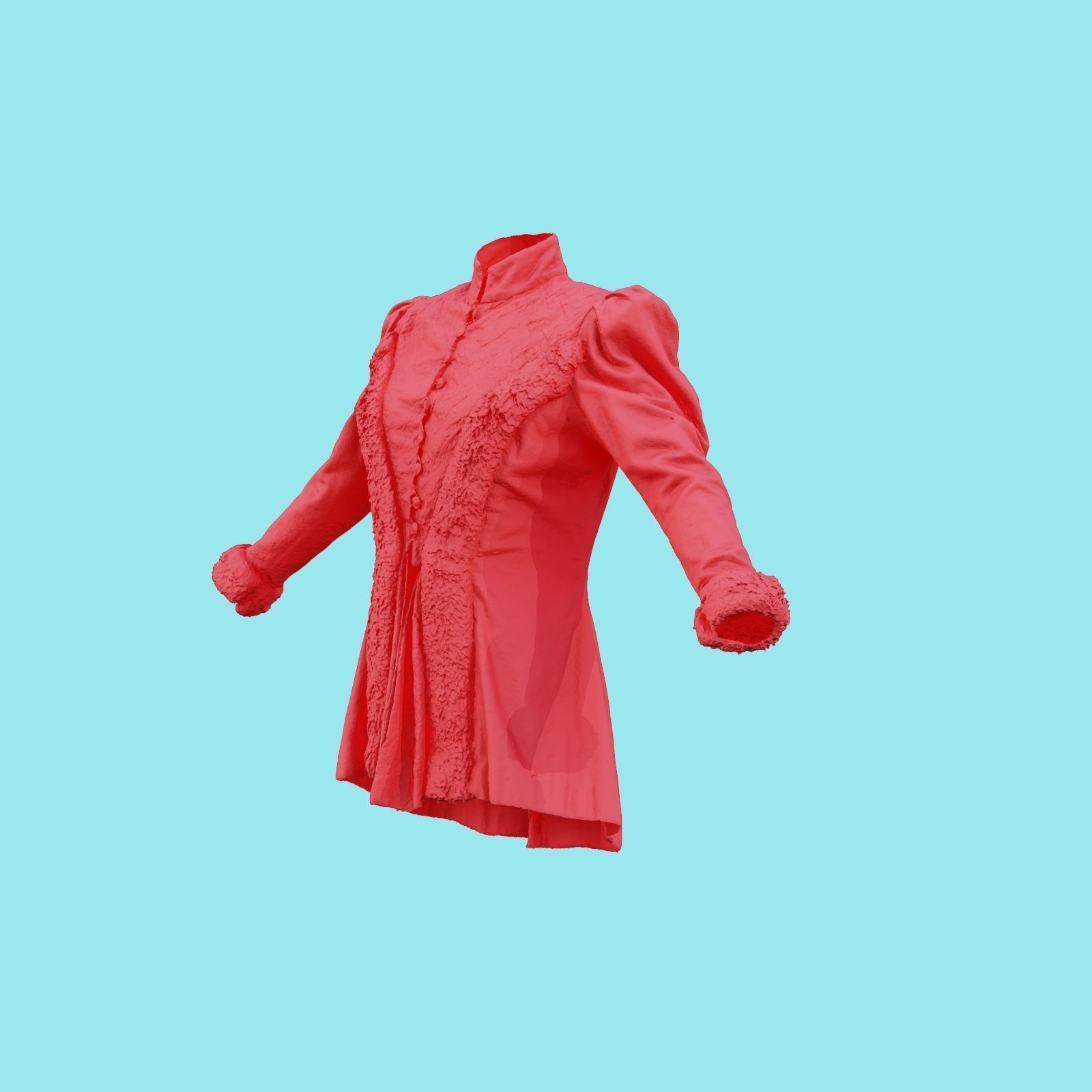 Queen Jacket Low-poly 3D model_23