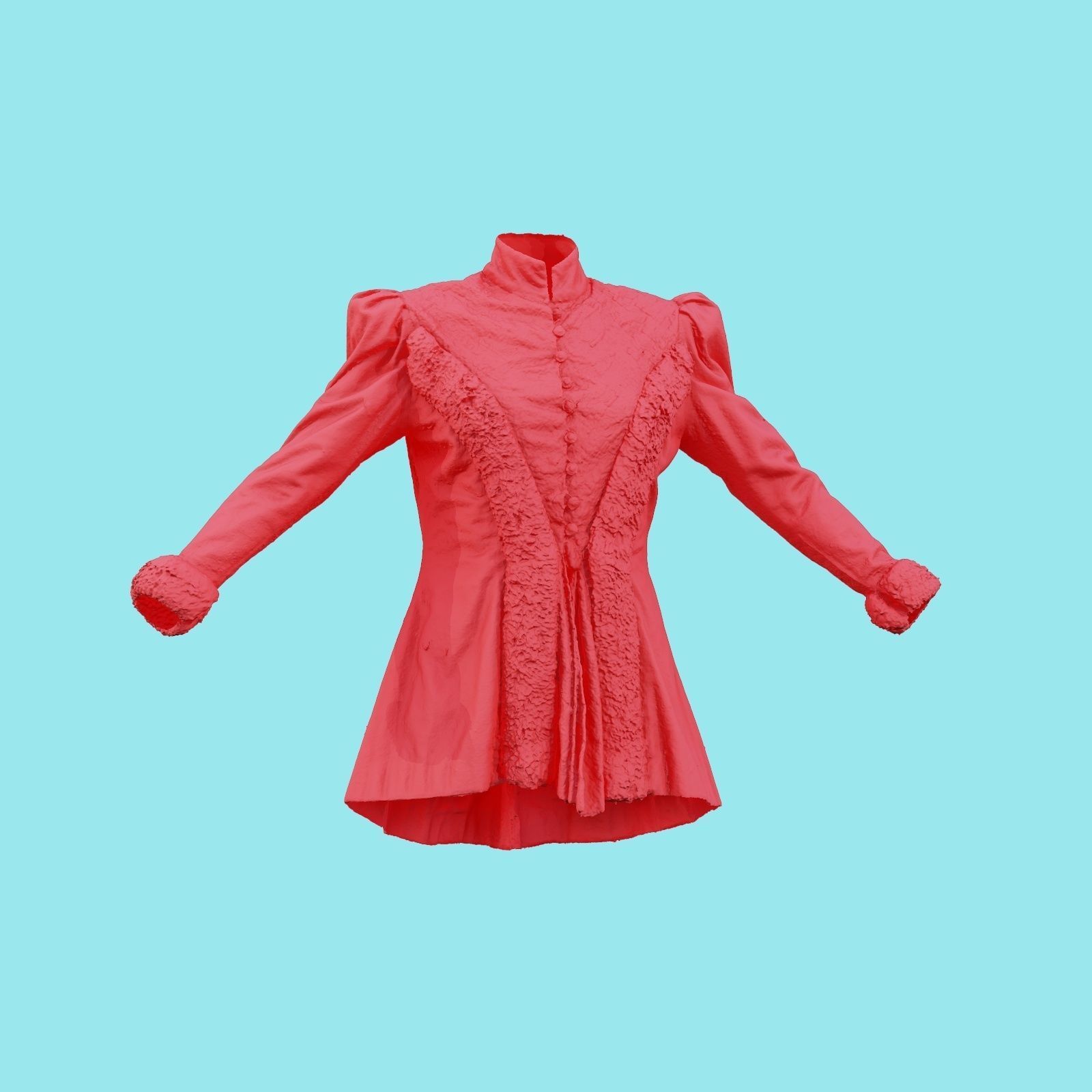Queen Jacket Low-poly 3D model_18