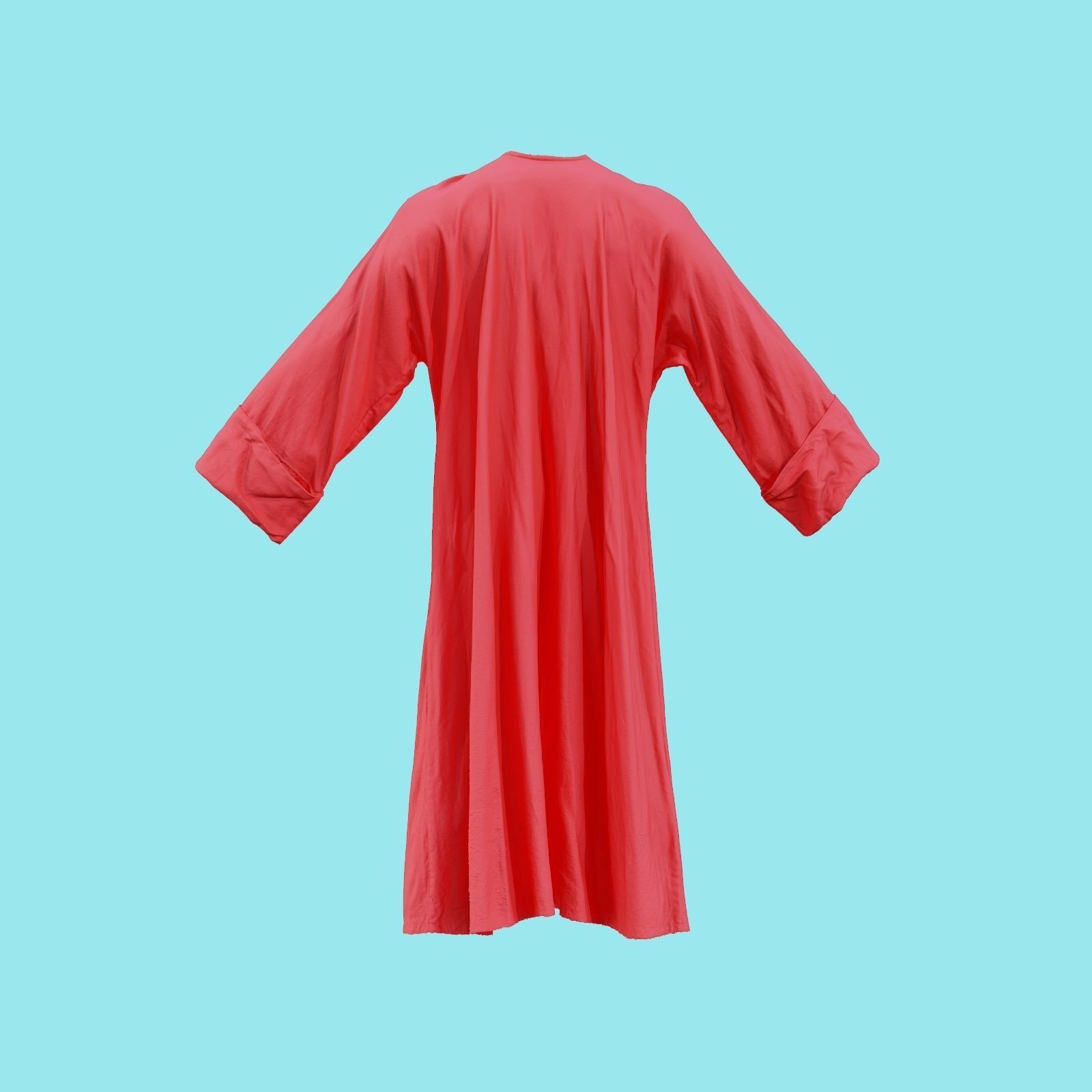 Priest Robe Low-poly 3D model_21