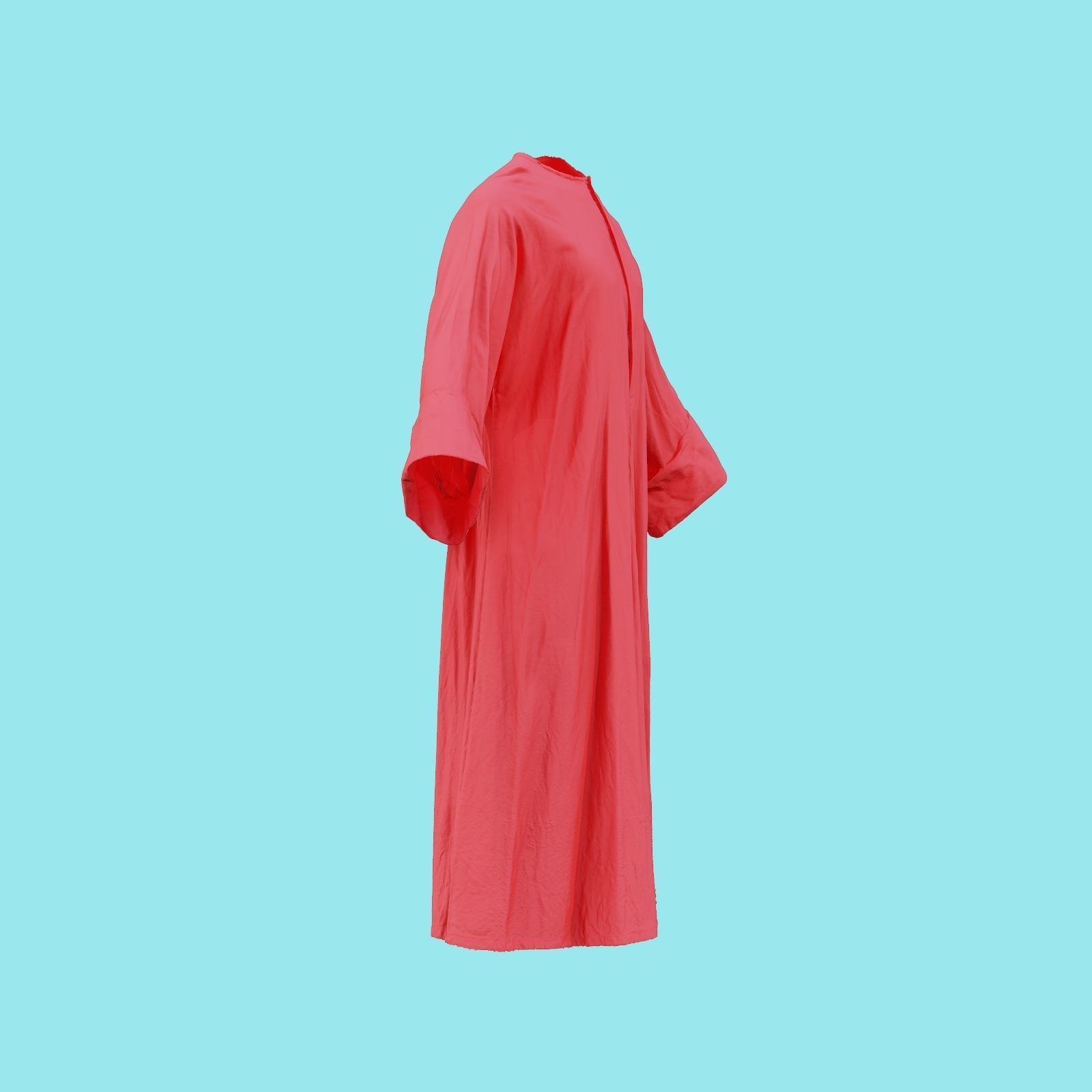Priest Robe Low-poly 3D model_19