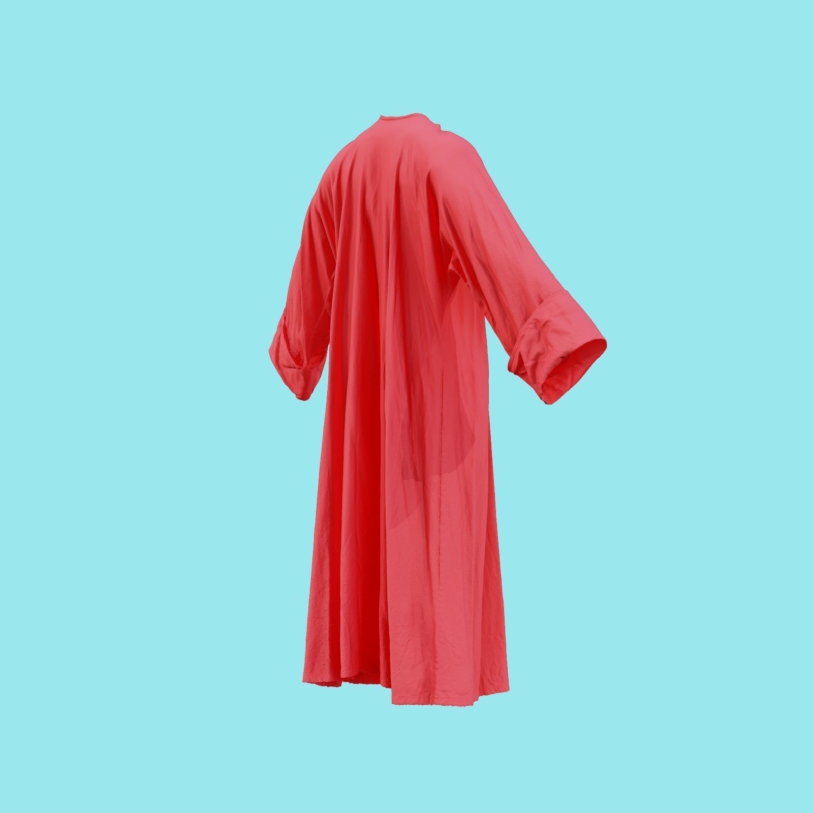 Priest Robe Low-poly 3D model_20