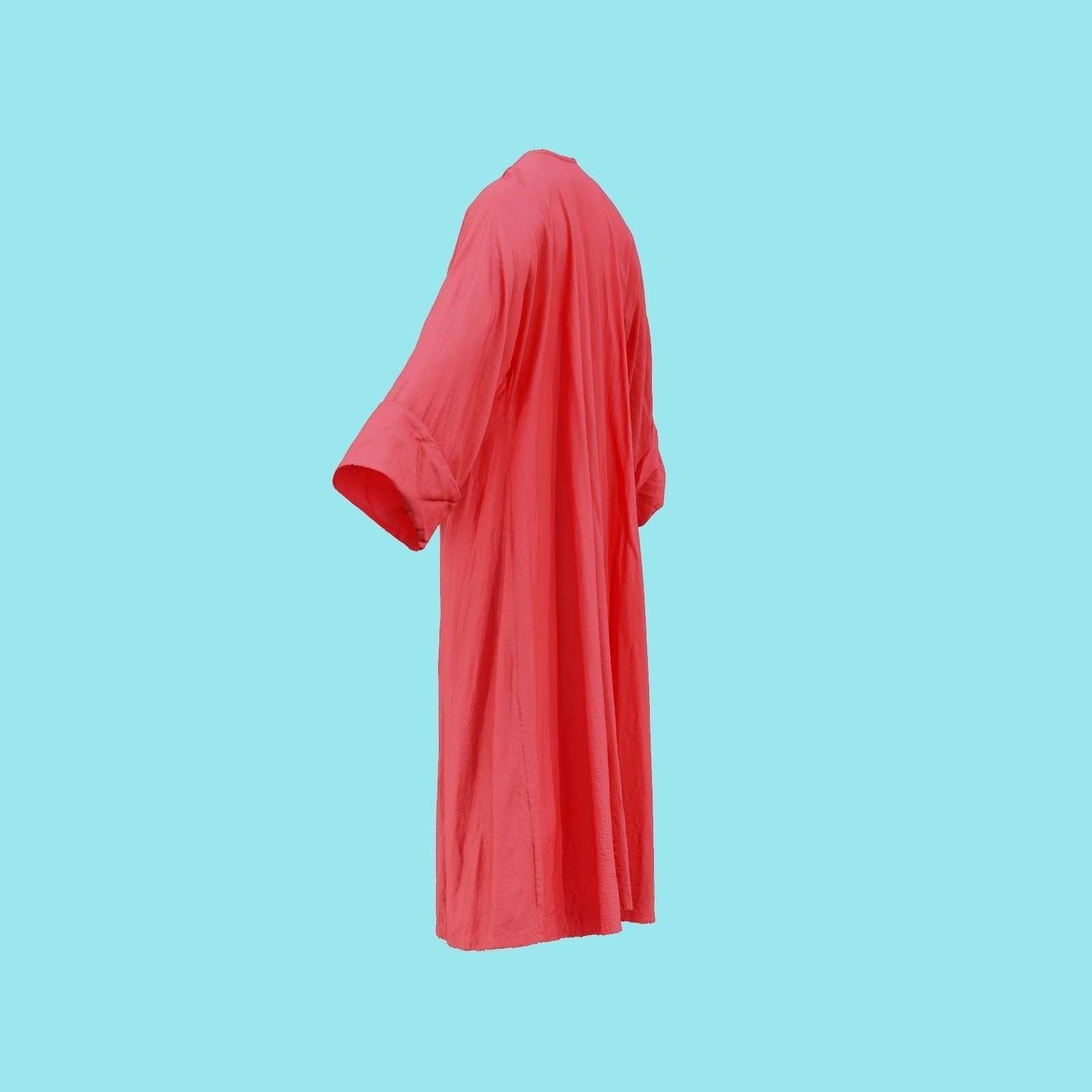 Priest Robe Low-poly 3D model_22