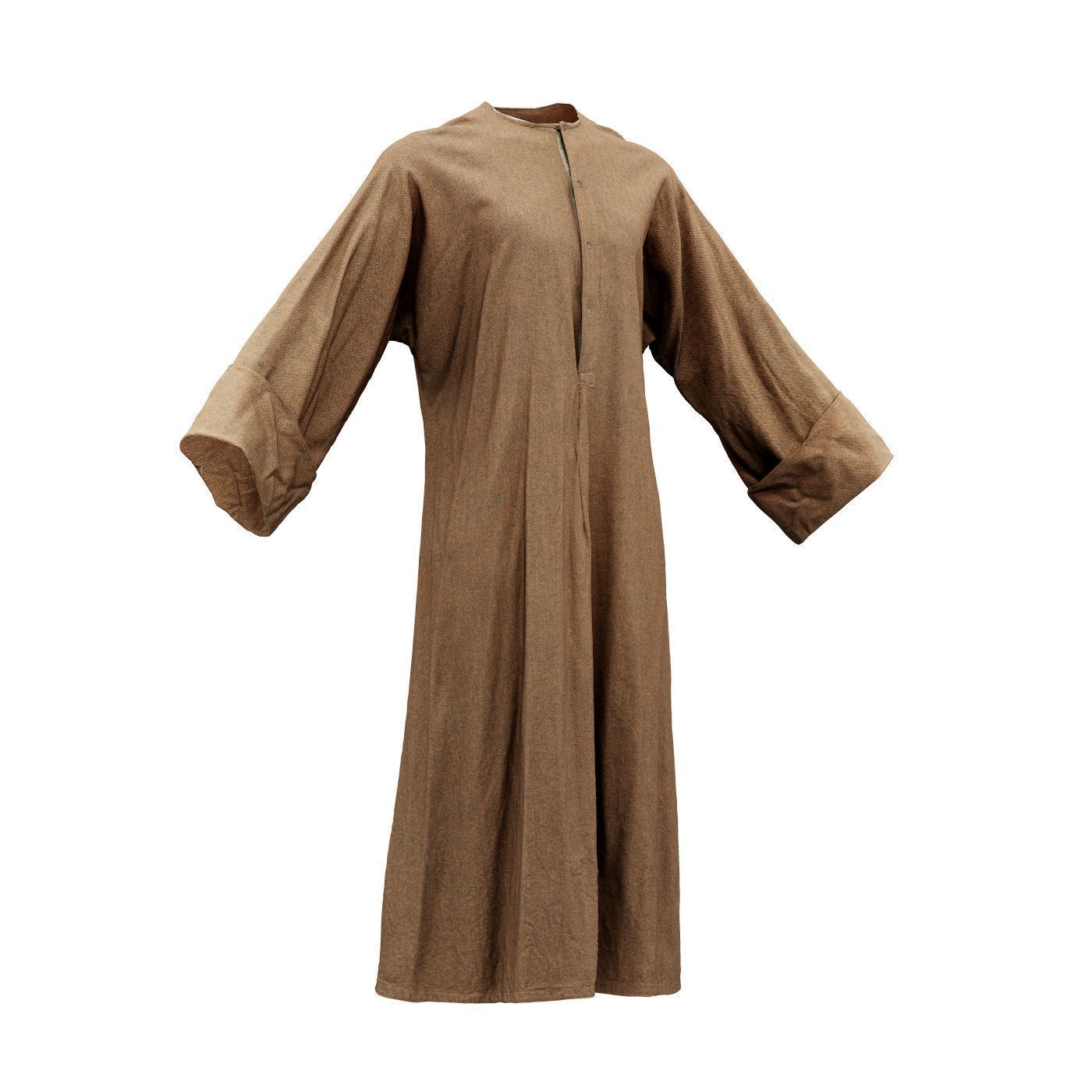 Priest Robe Low-poly 3D model_3