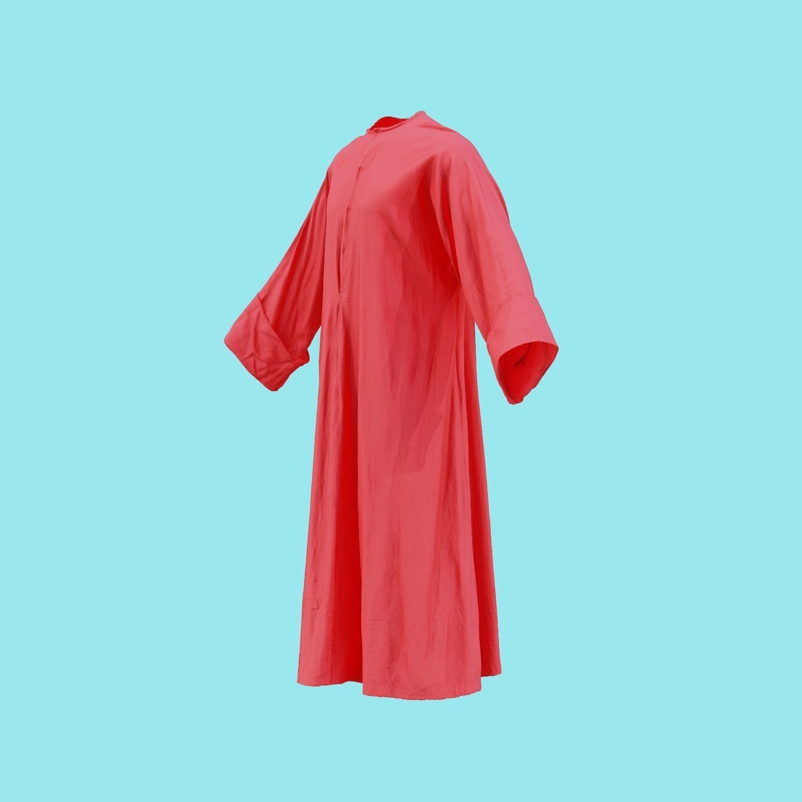 Priest Robe Low-poly 3D model_23